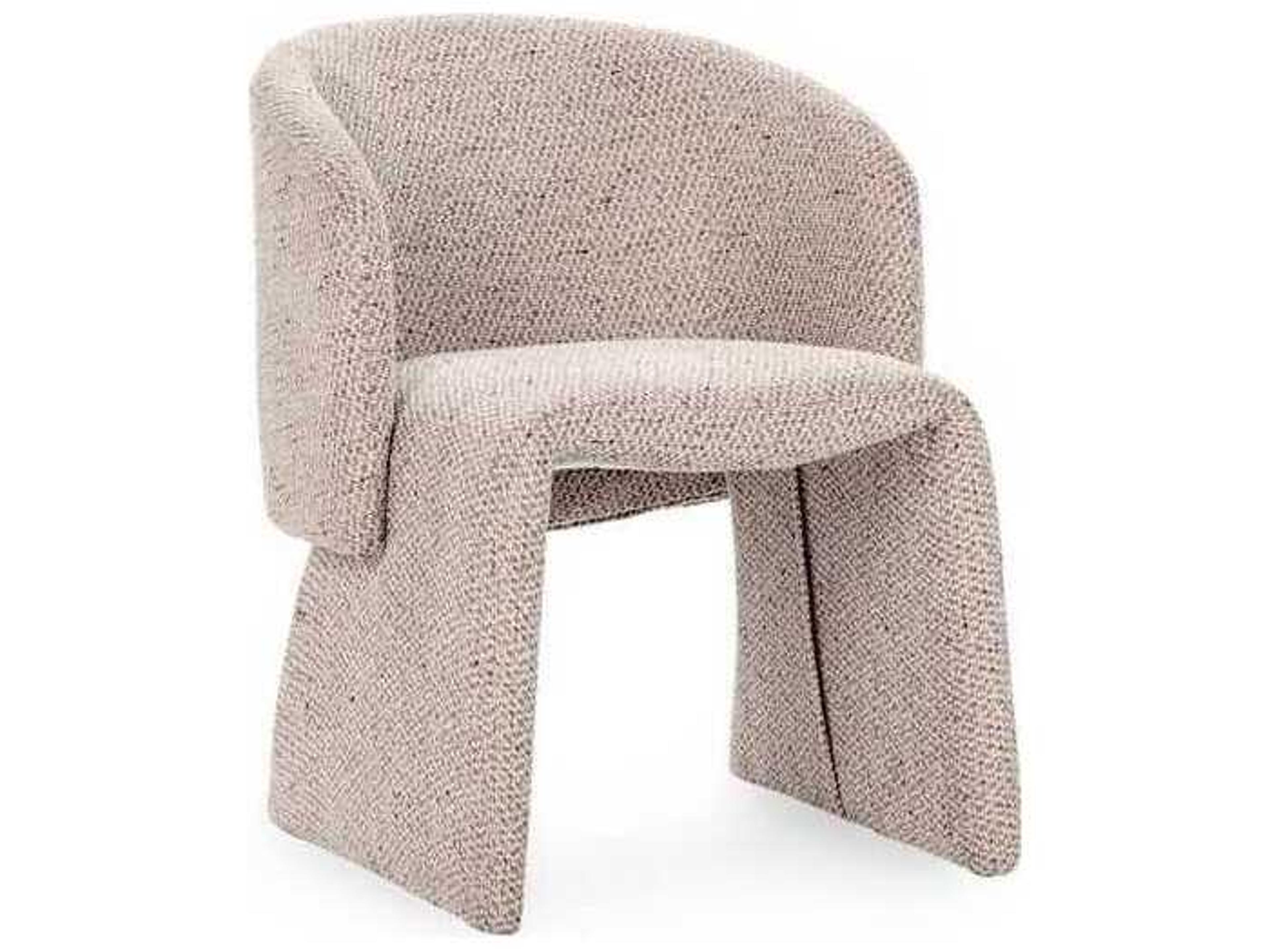 Classic Home Halstead Beige Upholstered Arm Dining Chair