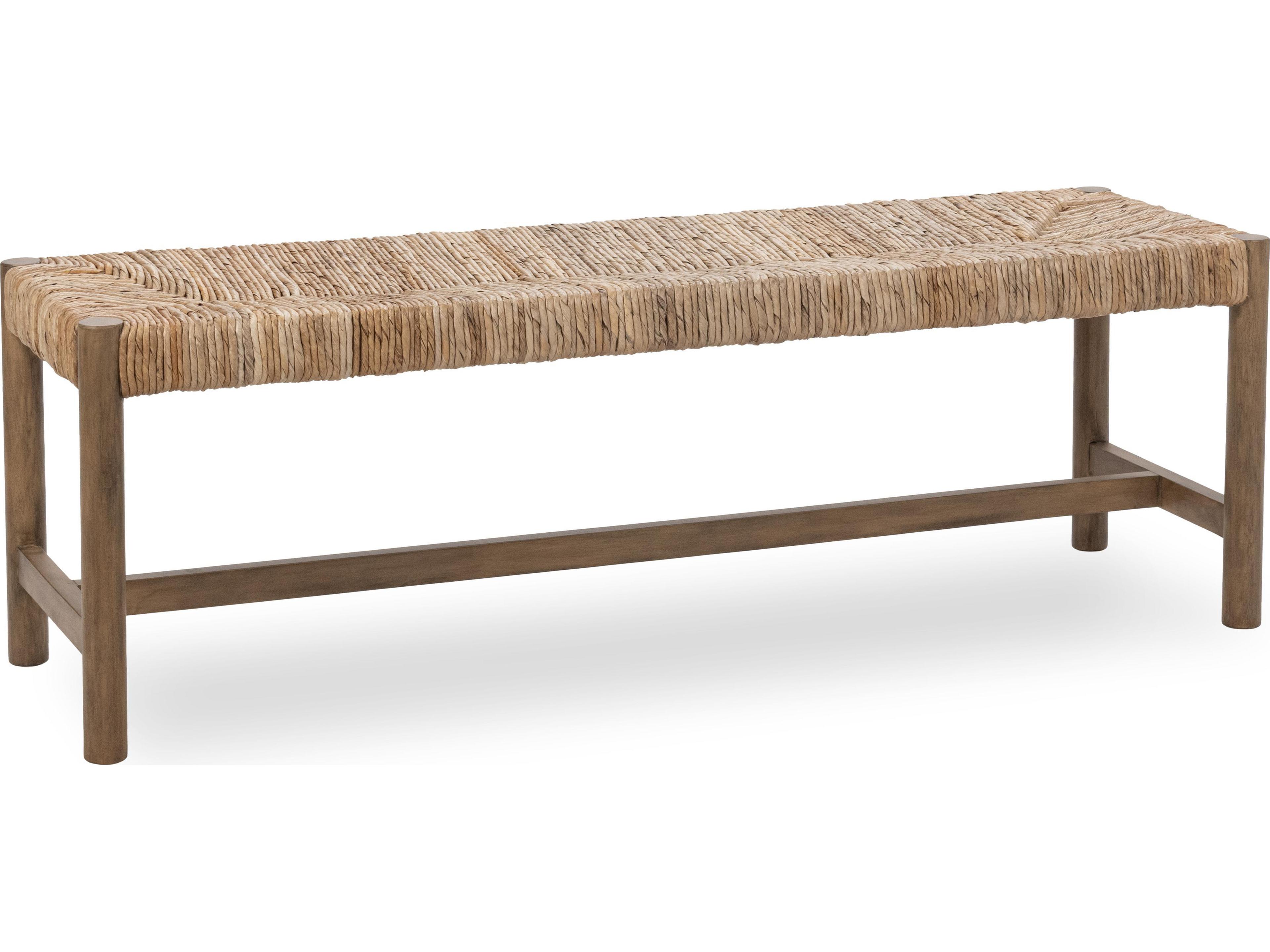 Classic Home Zaylen Brown Wash Accent Bench