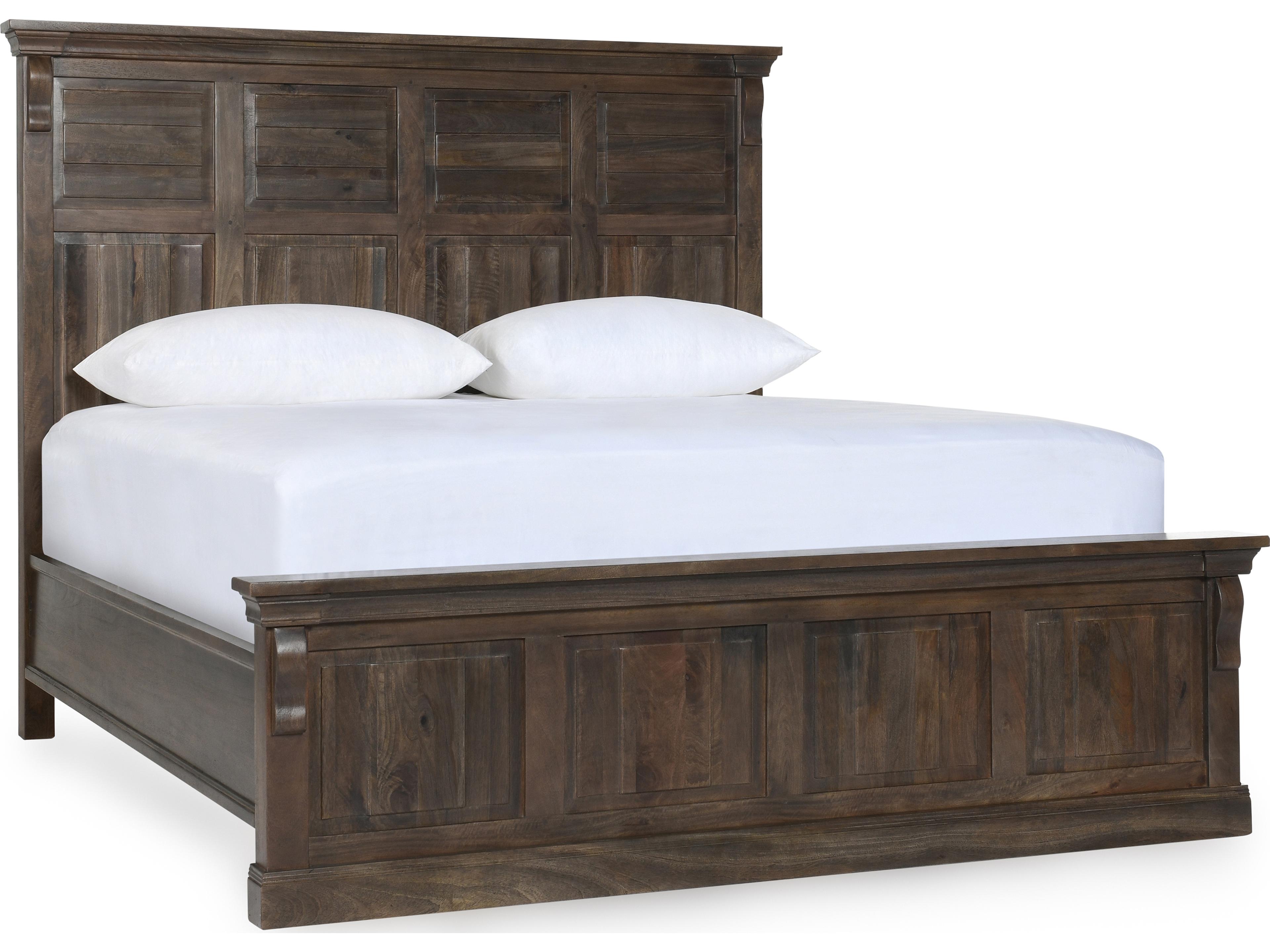 Classic Home Adelaide Brown Hardwood Wood California King Panel Bed