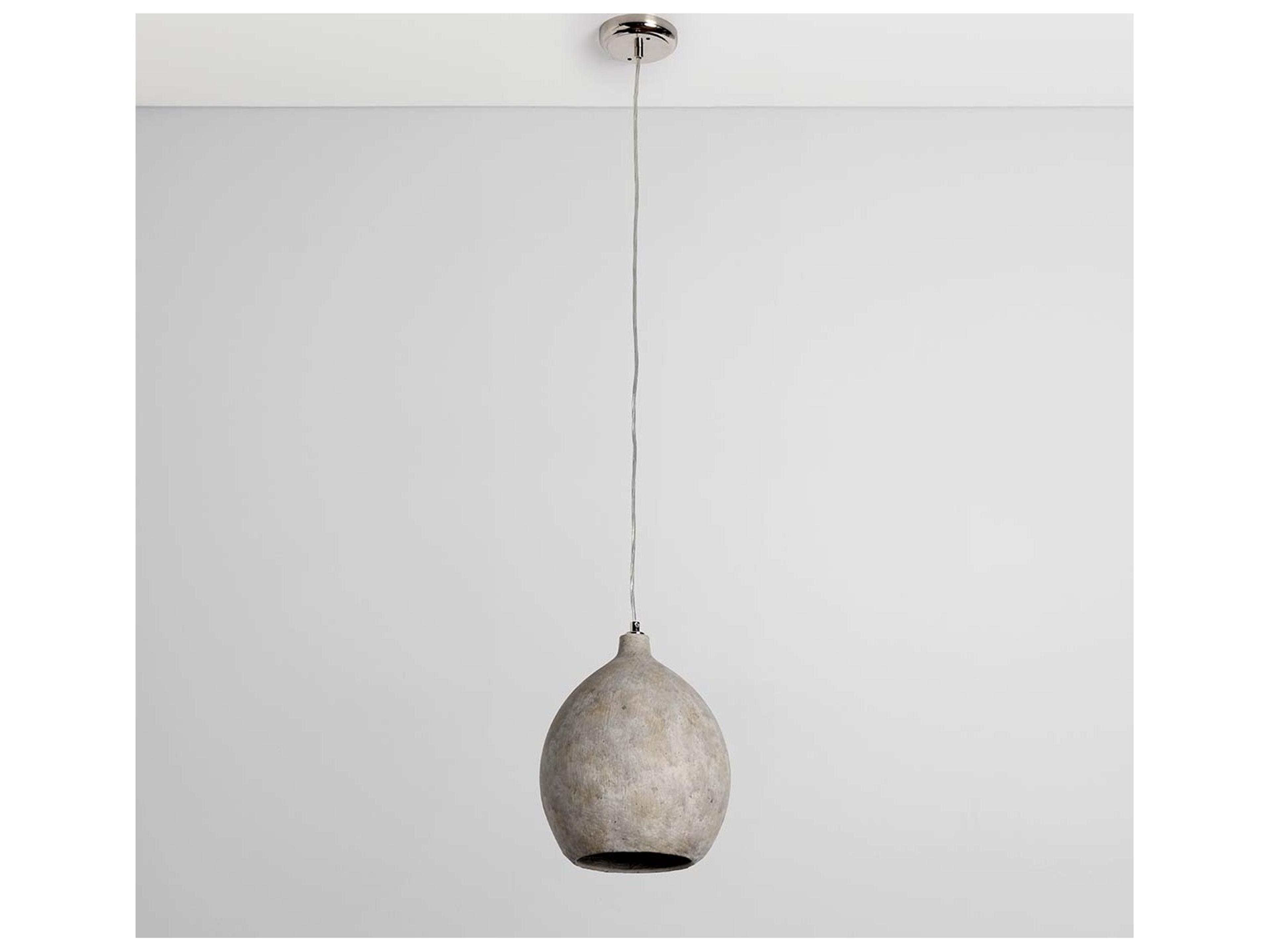 Classic Home Teresa 1-Light Deep Gray Dome Mini Pendant