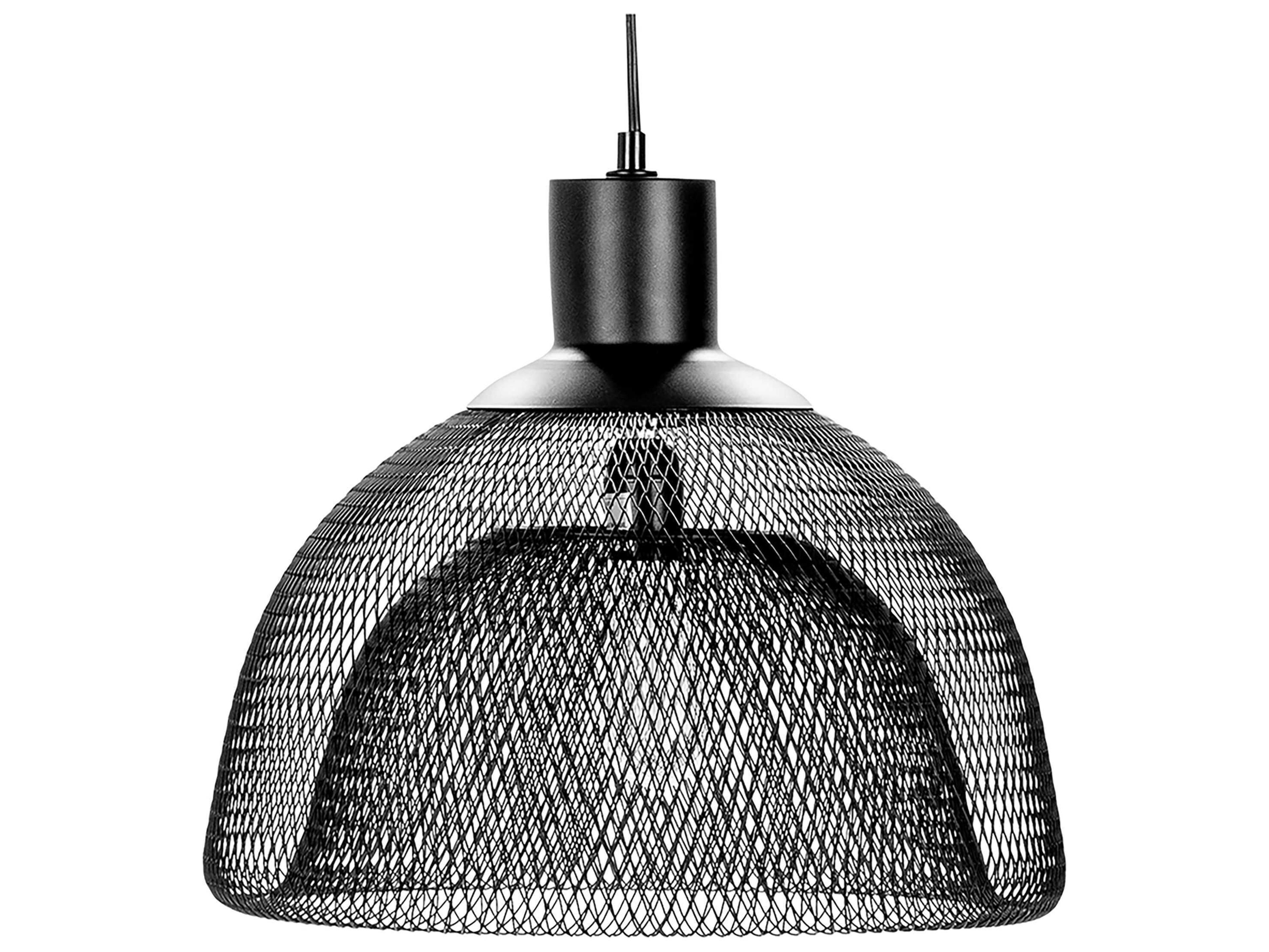 Classic Home Nova 1-Light Black Dome Mini Pendant