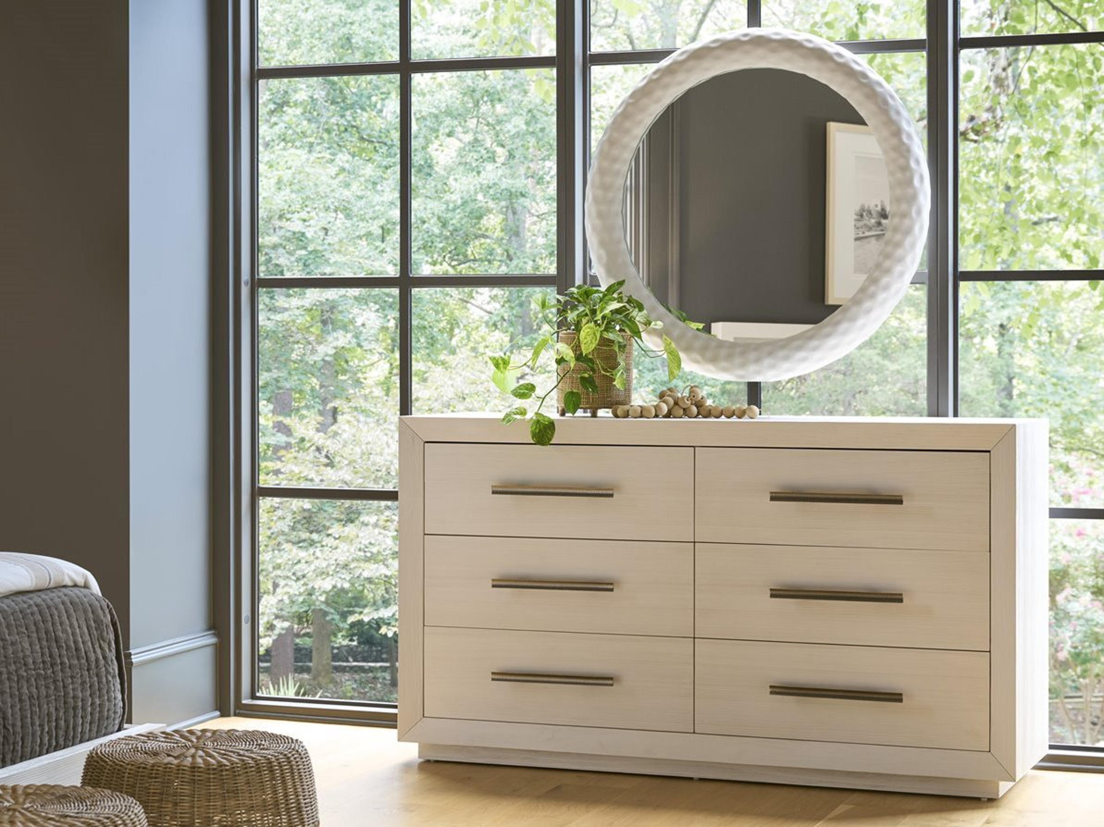 Coastal Living Home Oasis White Dresser & Mirror Bedroom Set