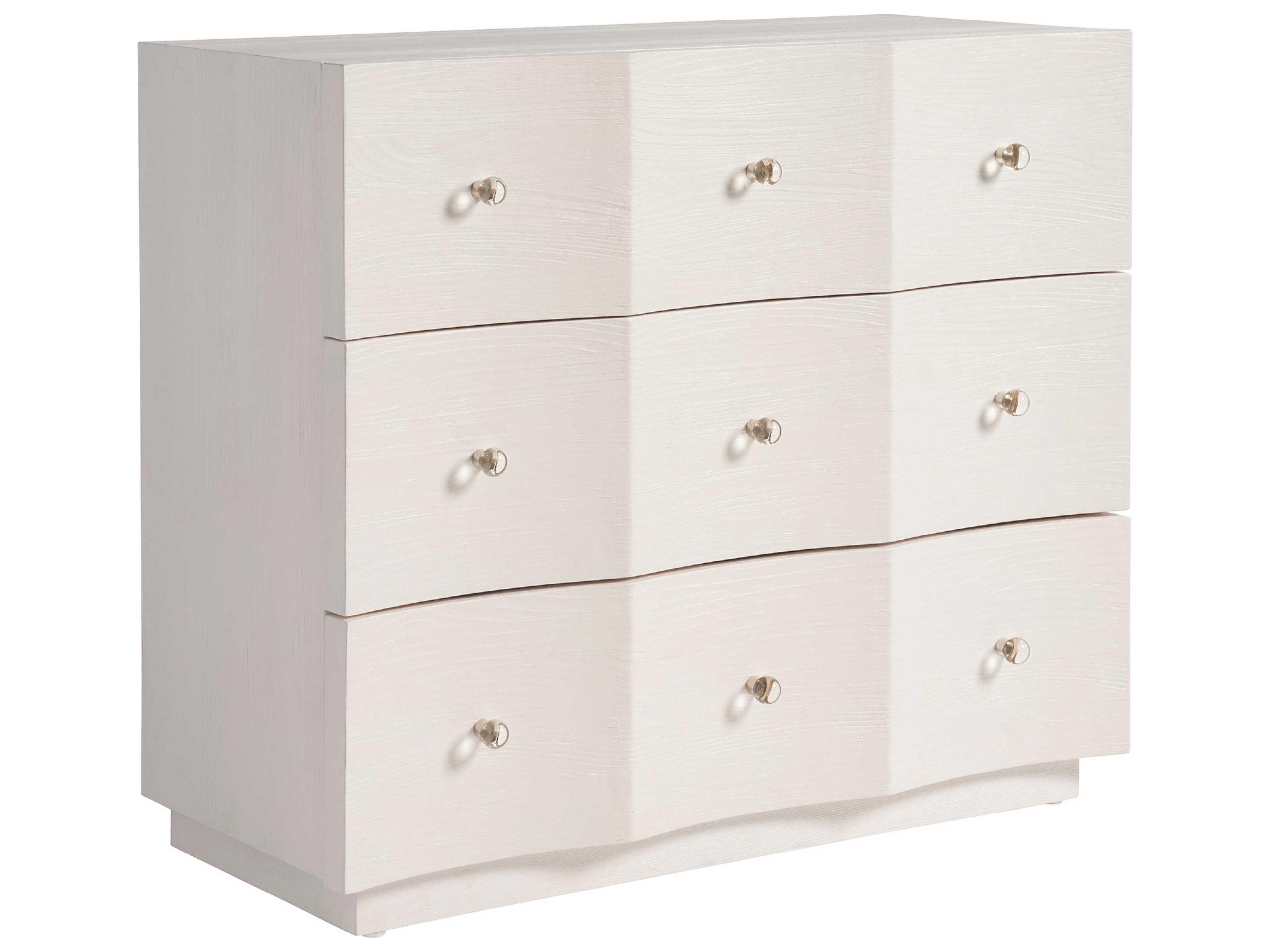 Coastal Living Home Weekender 3-Drawers White Sand Solid Wood Accent Chest