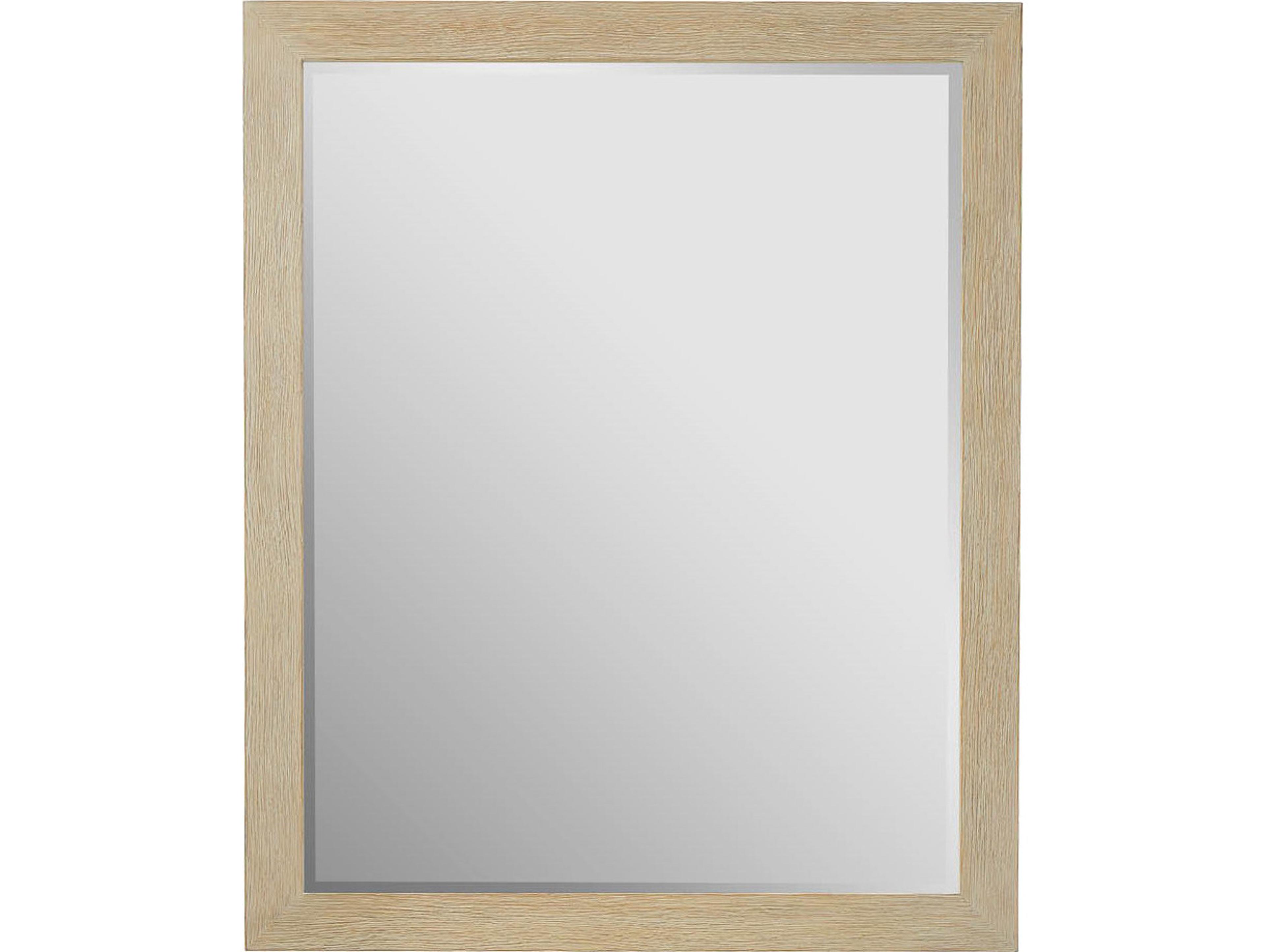 Coastal Living Home Oasis Dockside Natural Tan Oak Wall Mirror Rectangular