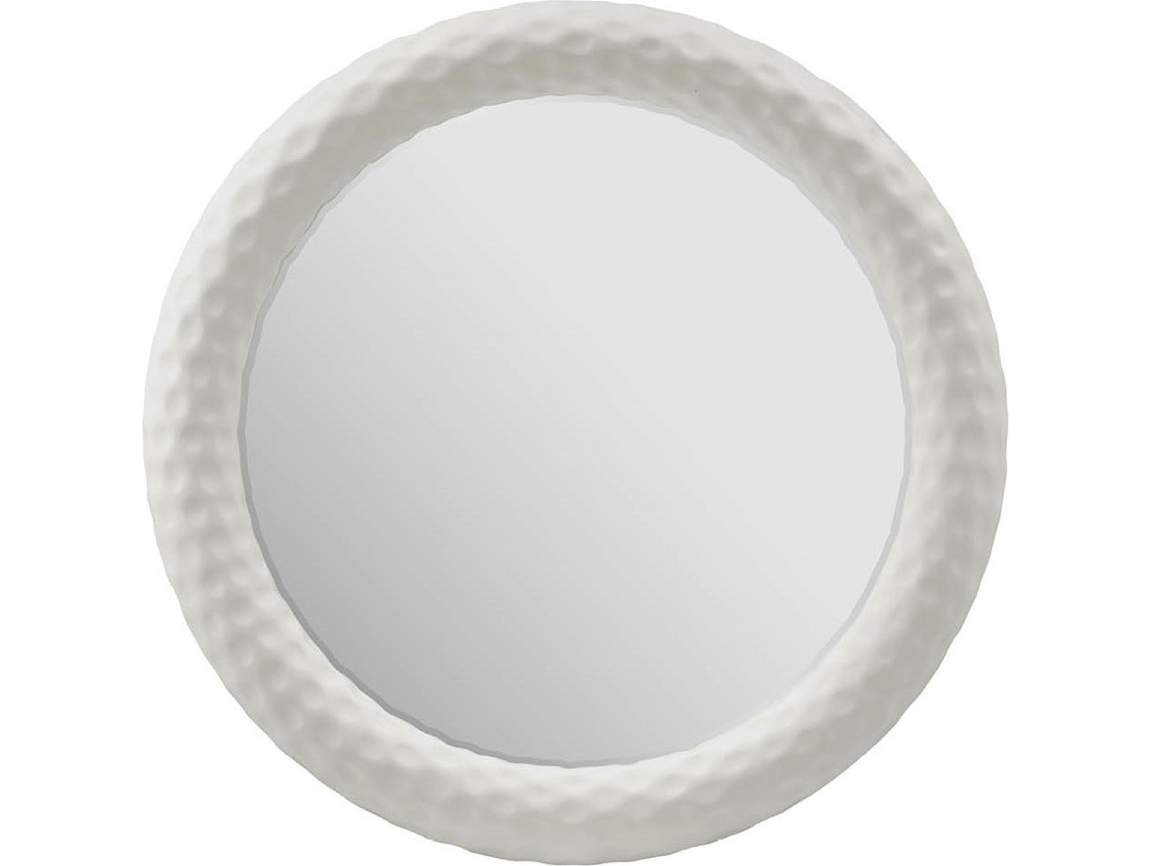 Coastal Living Home Oasis Shoreline White Coral Wall Mirror Round
