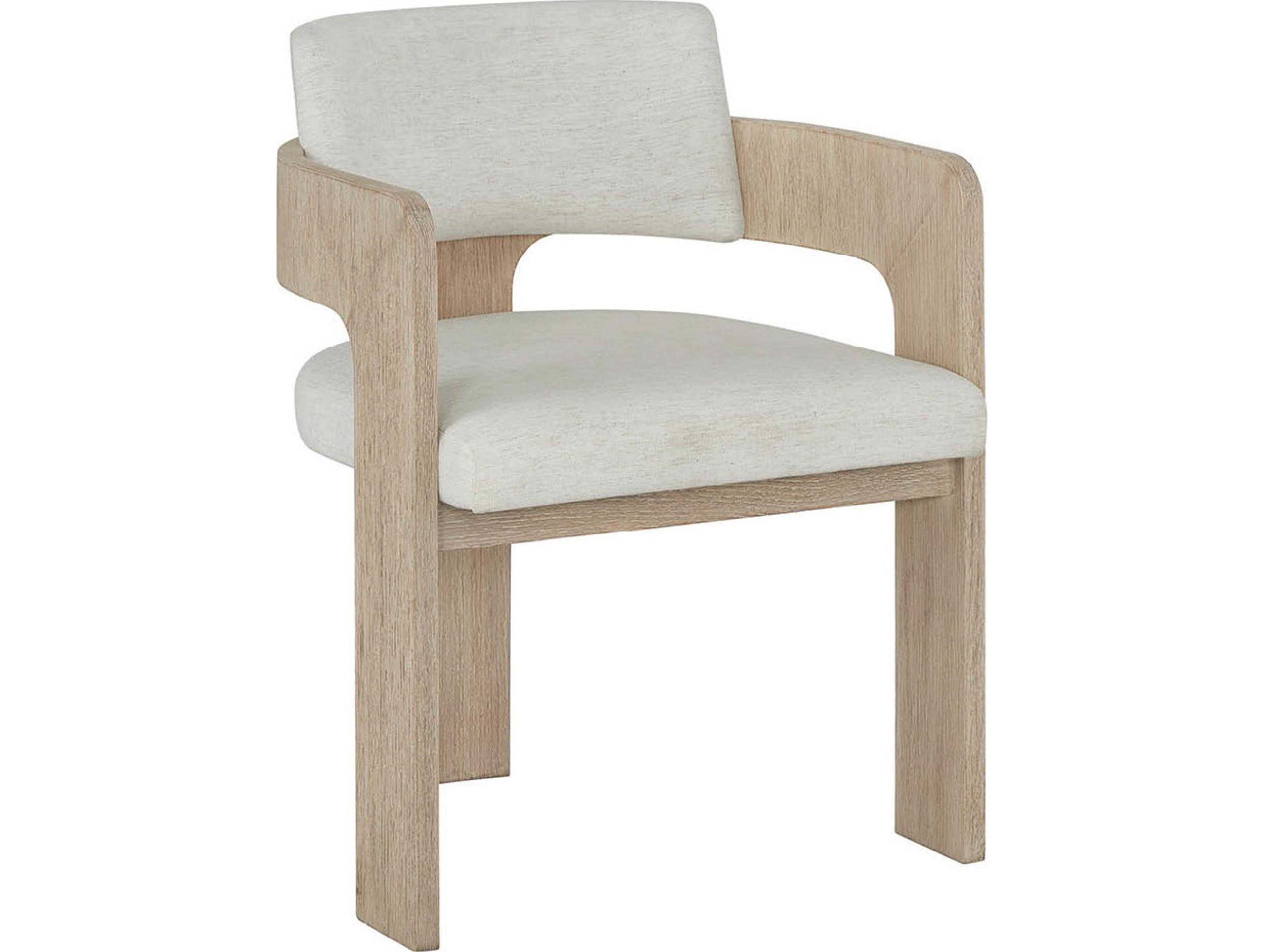 Coastal Living Home Oasis Natural Upholstered Arm Dining Chair
