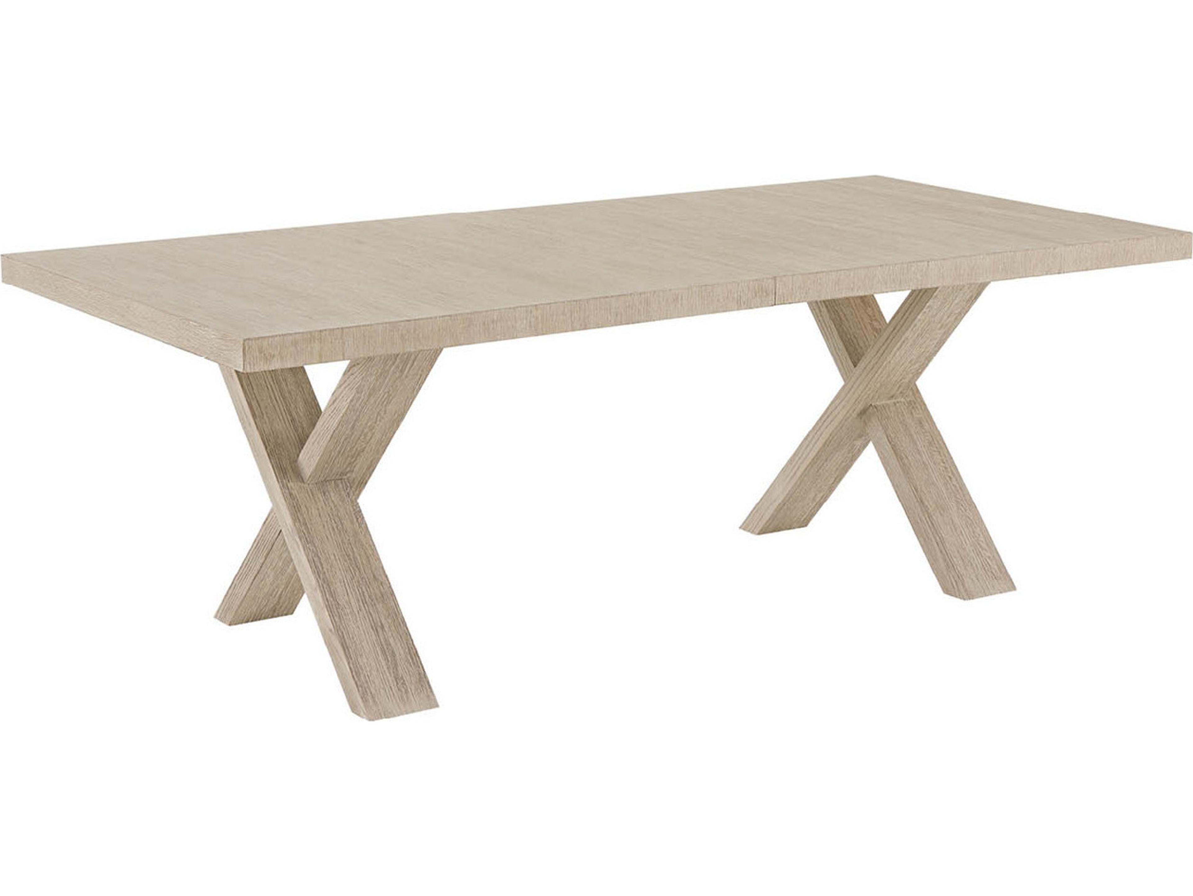 Coastal Living Home Oasis Rectangular Wood Natural Oak Dining Table
