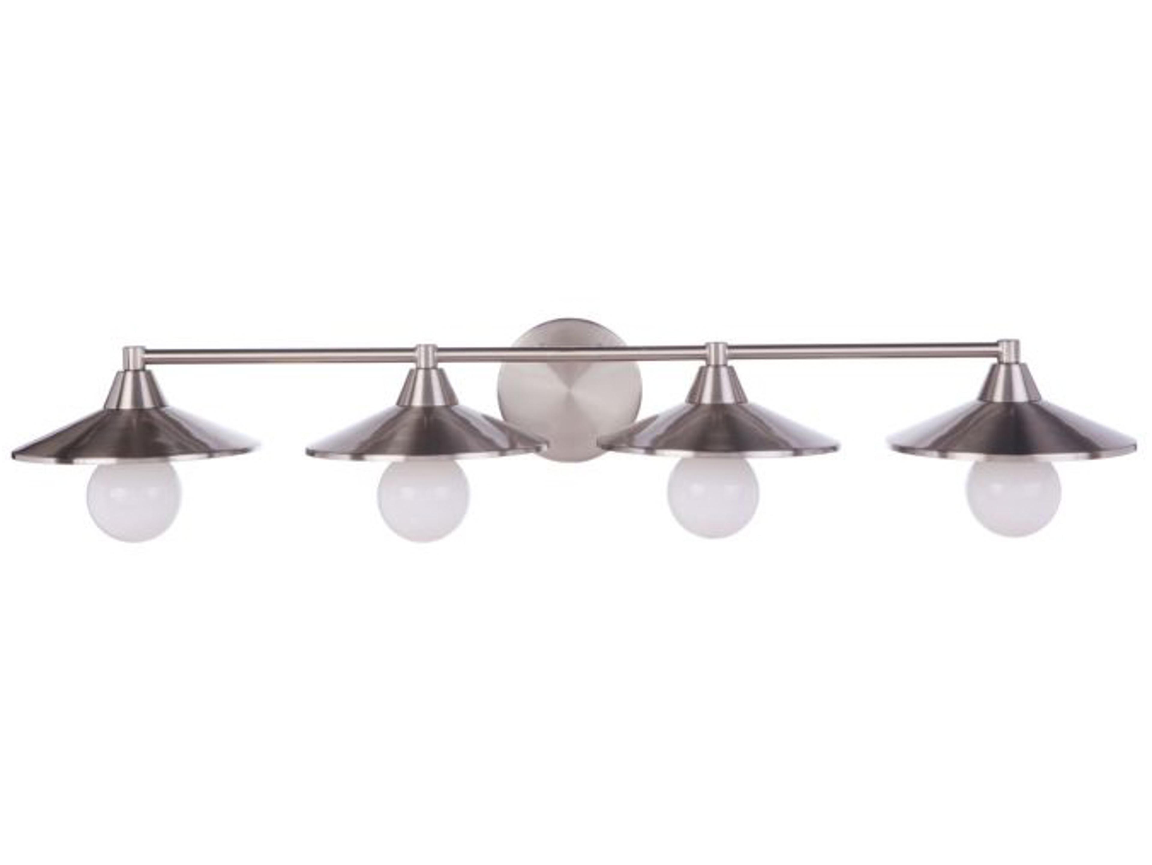 Craftmade Isaac 4-Light Brushed Polished Nickel Vanity Light