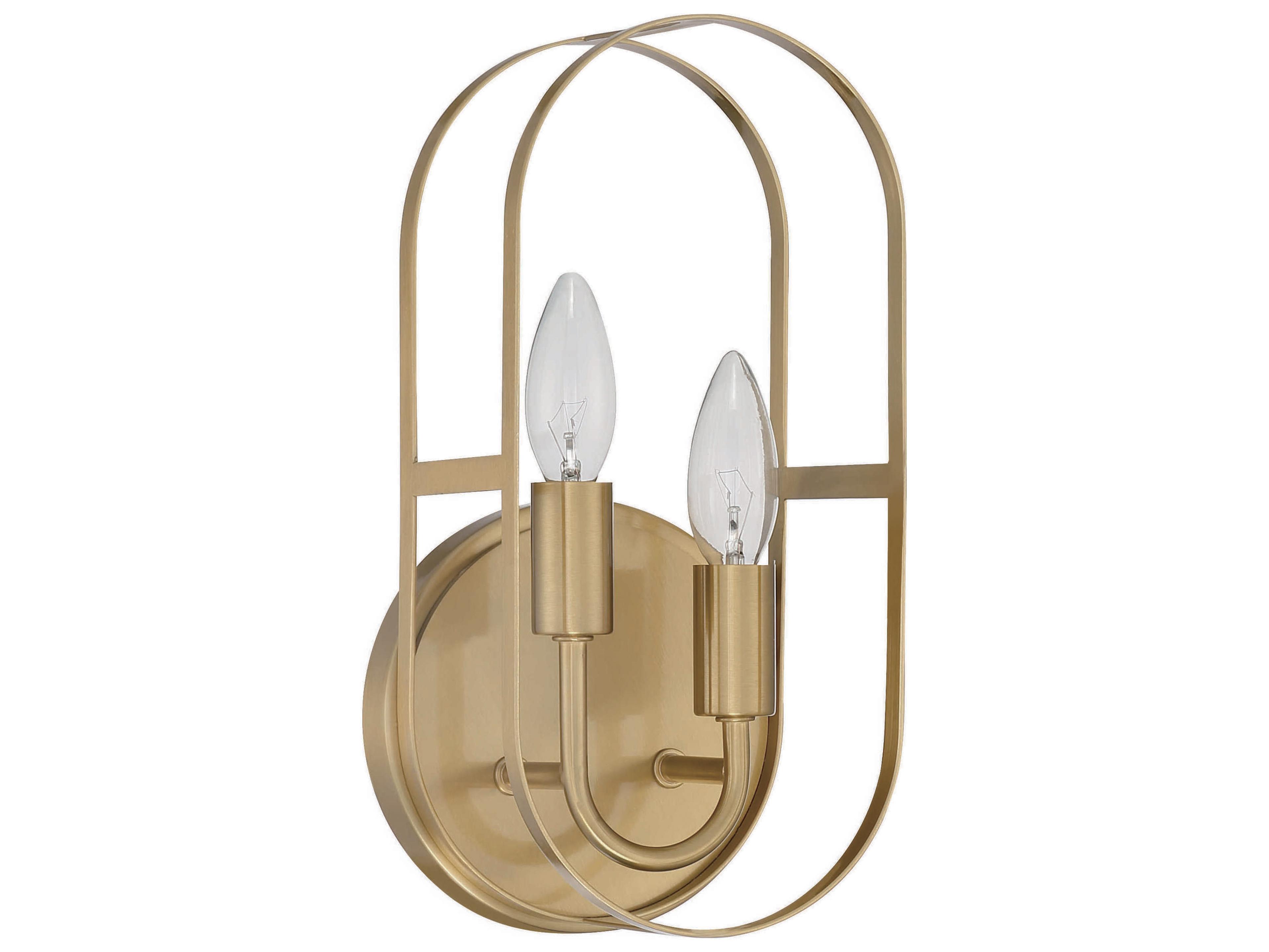 Craftmade Mindful 2-Light Satin Brass Wall Sconce