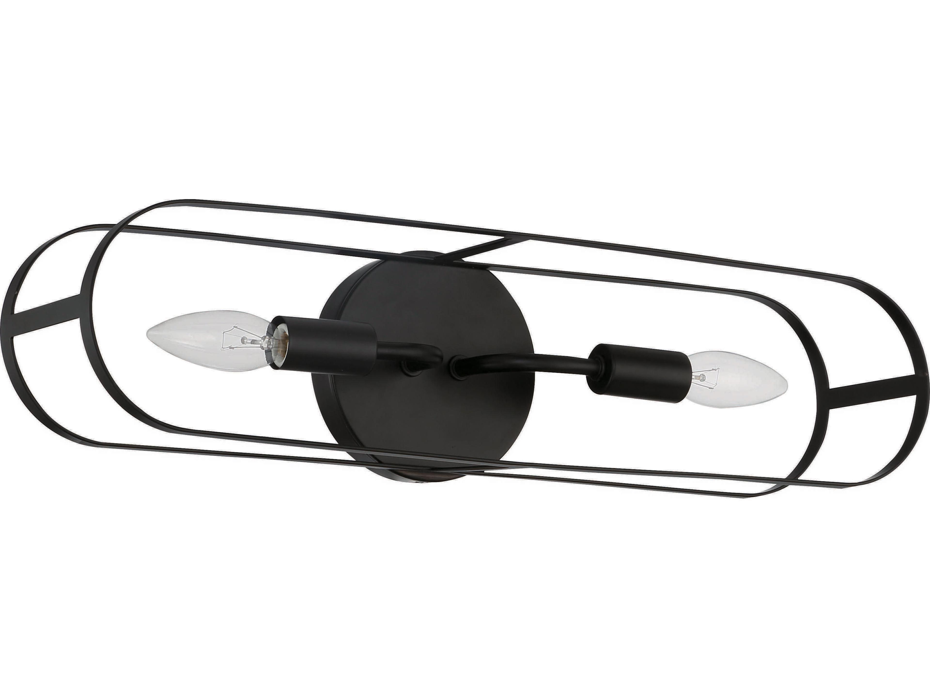 Craftmade Mindful 2-Light Flat Black Vanity Light