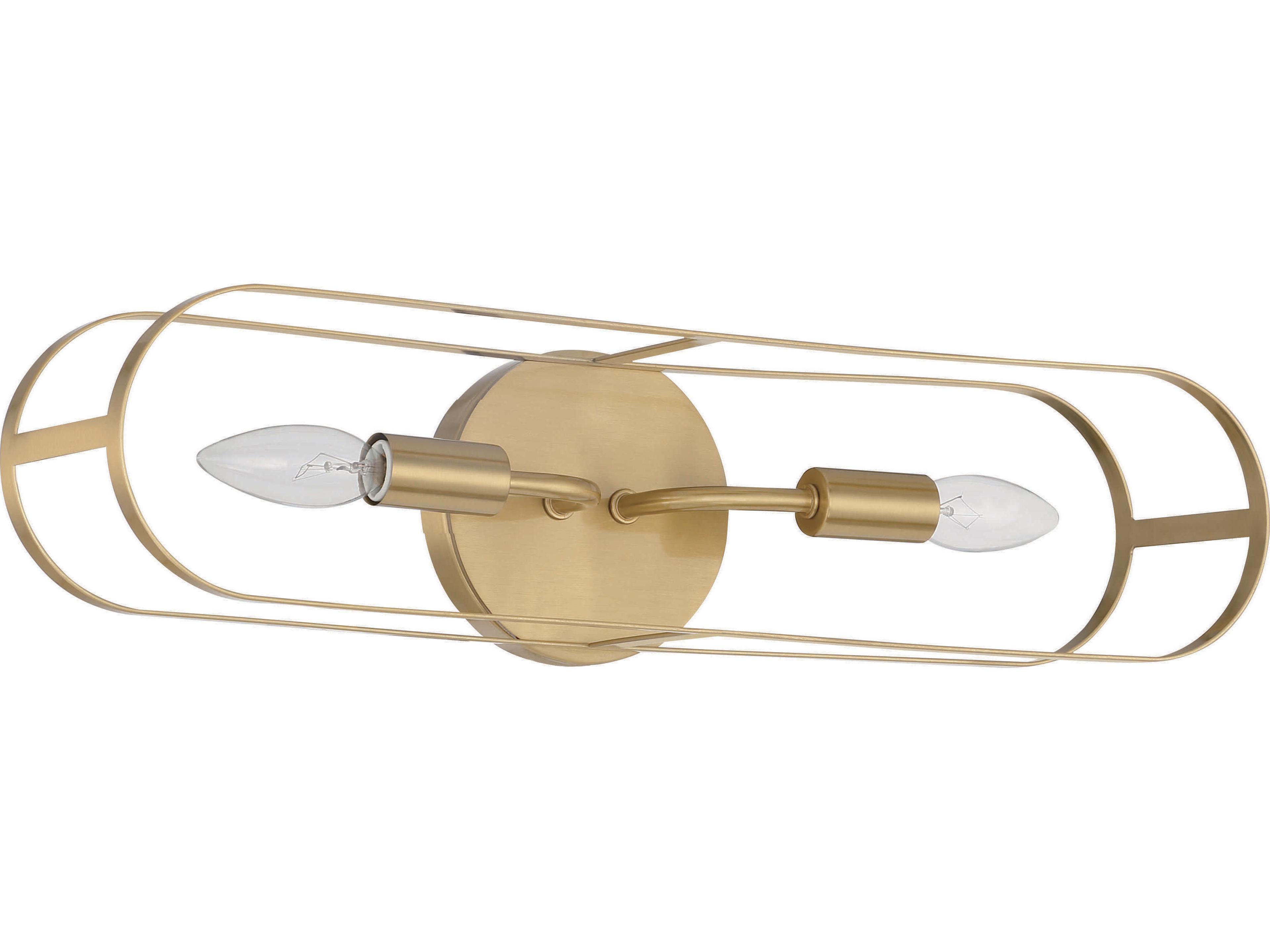 Craftmade Mindful 2-Light Satin Brass Vanity Light