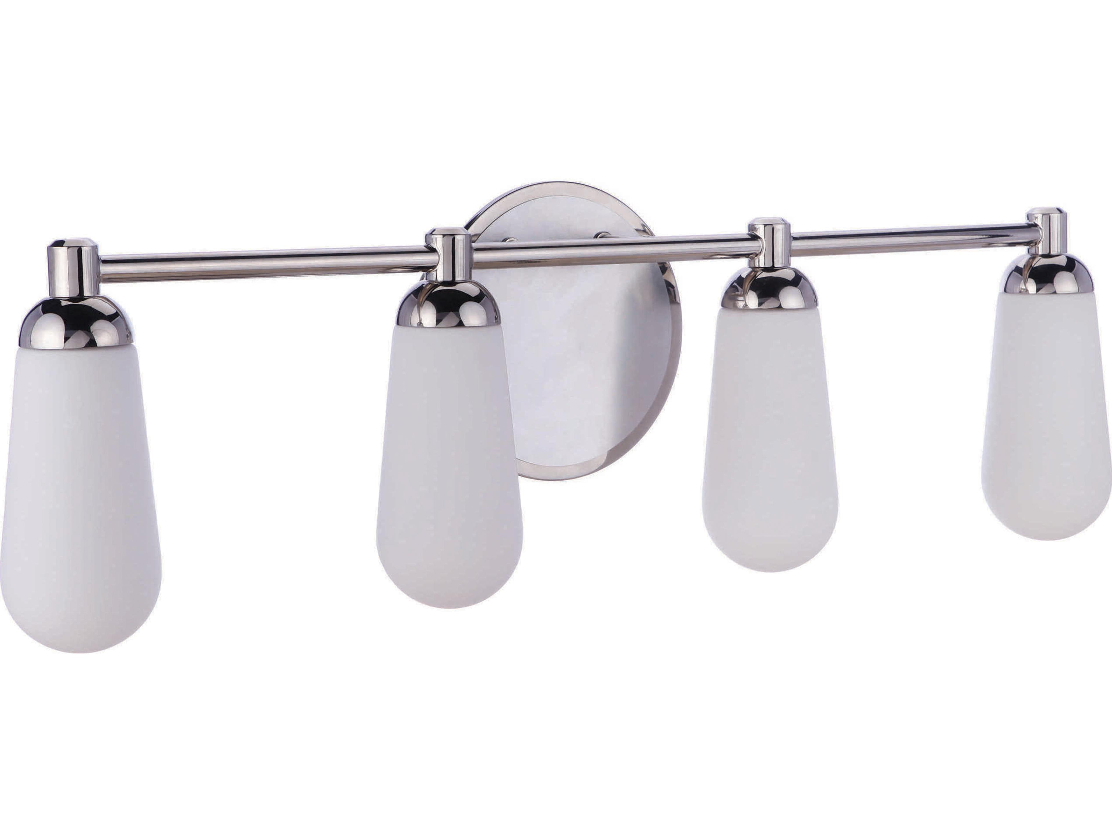 Craftmade Riggs 4-Light Nickel Glass Vanity Light