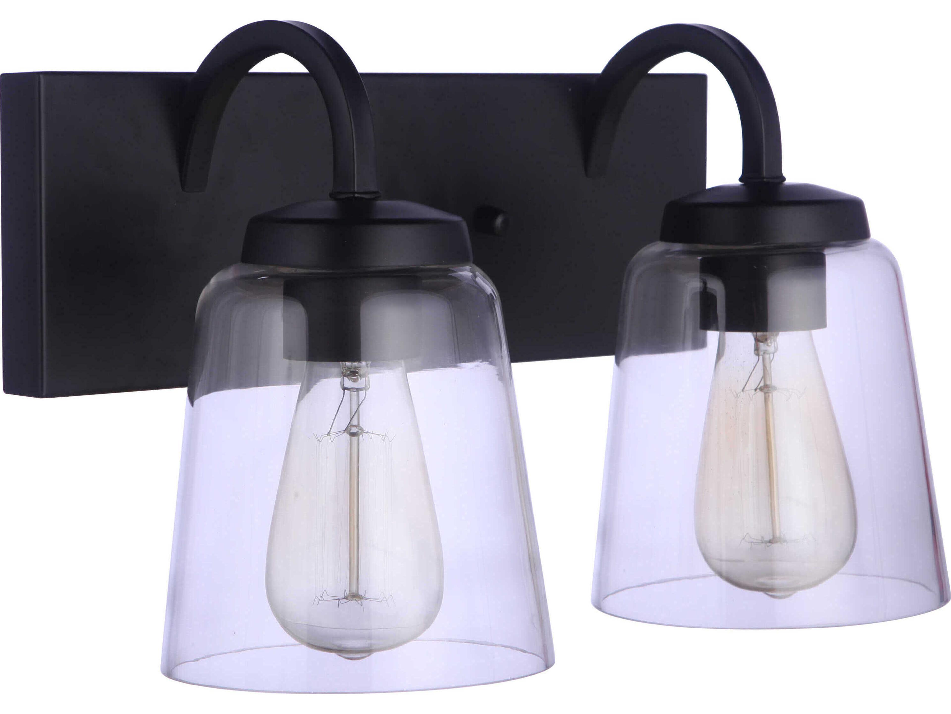 Craftmade Elsa 2-Light Flat Black Vanity Light