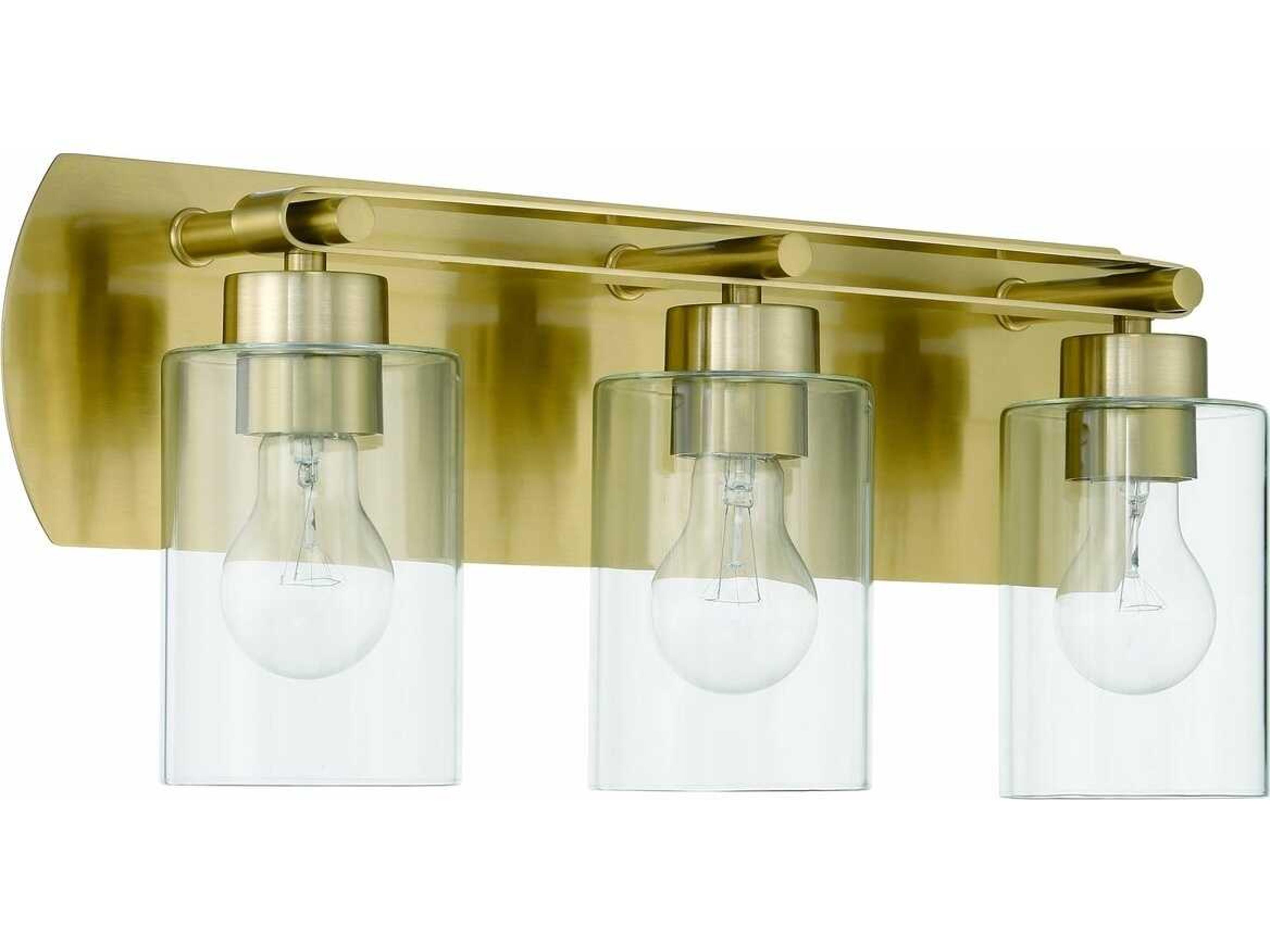 Craftmade Hendrix 3-Light Satin Brass Vanity Light