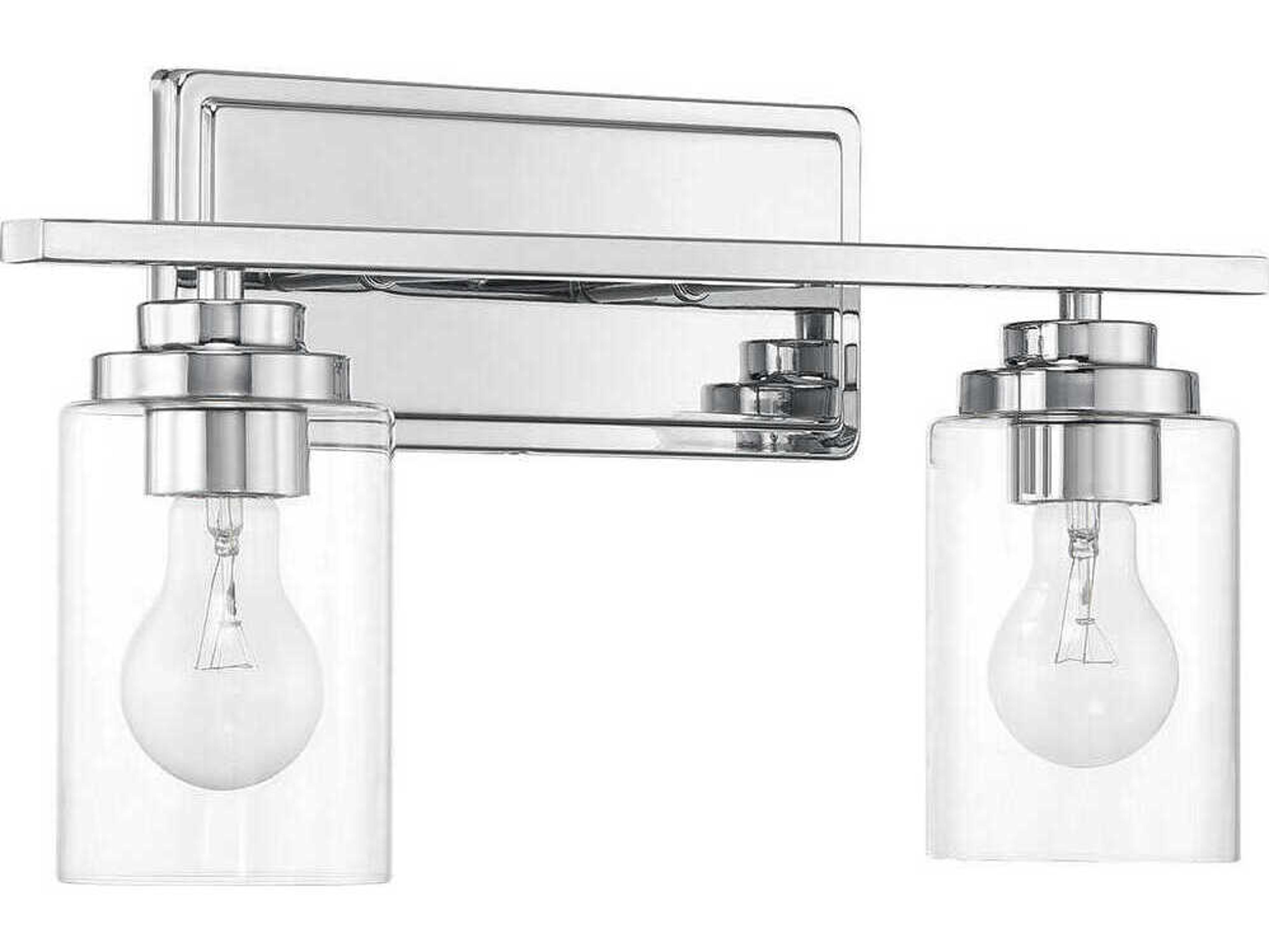 Craftmade Clark 2-Light Chrome Vanity Light