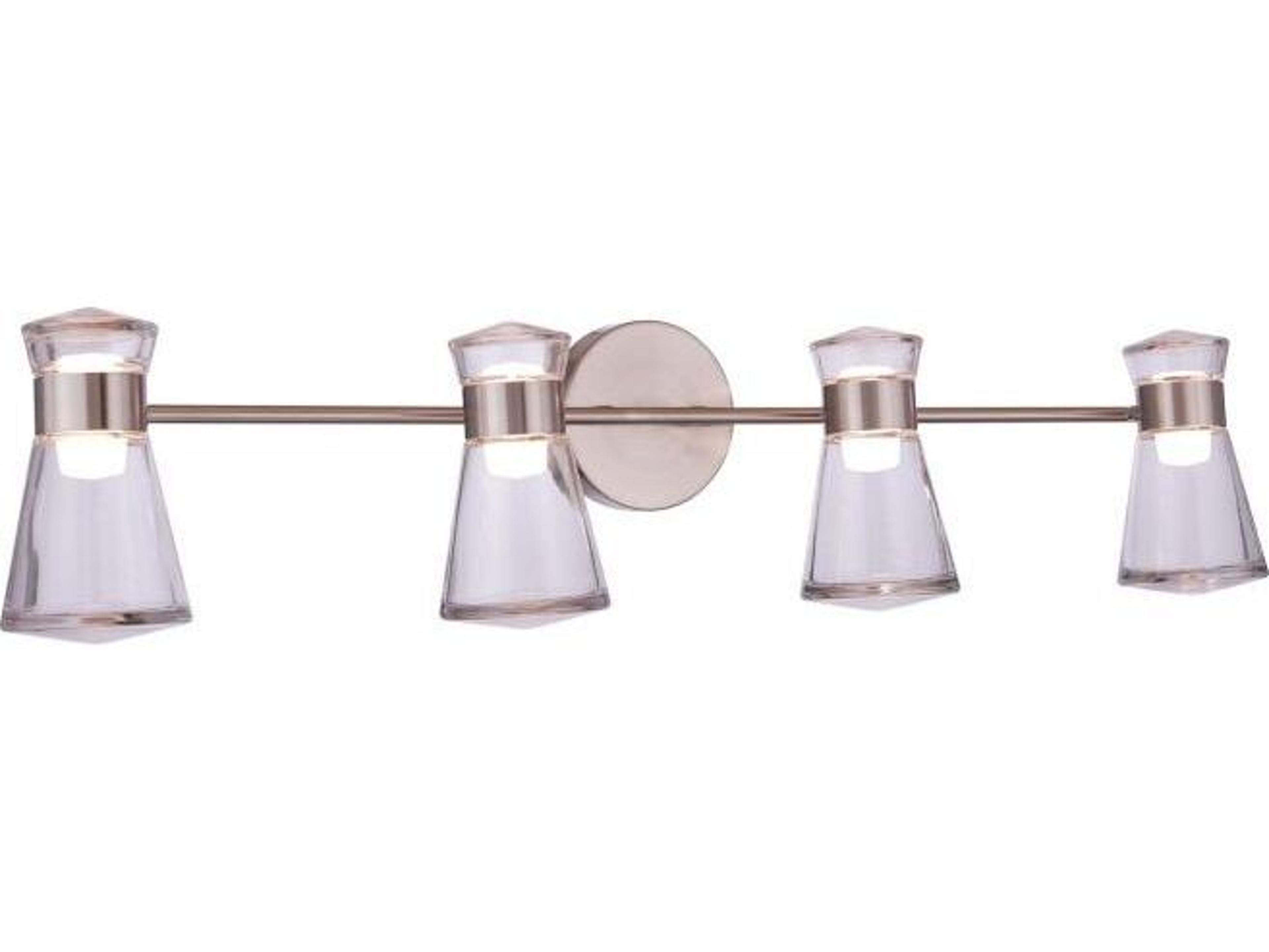 Craftmade Carafe 8-Light Brushed Polished Nickel Vanity Light