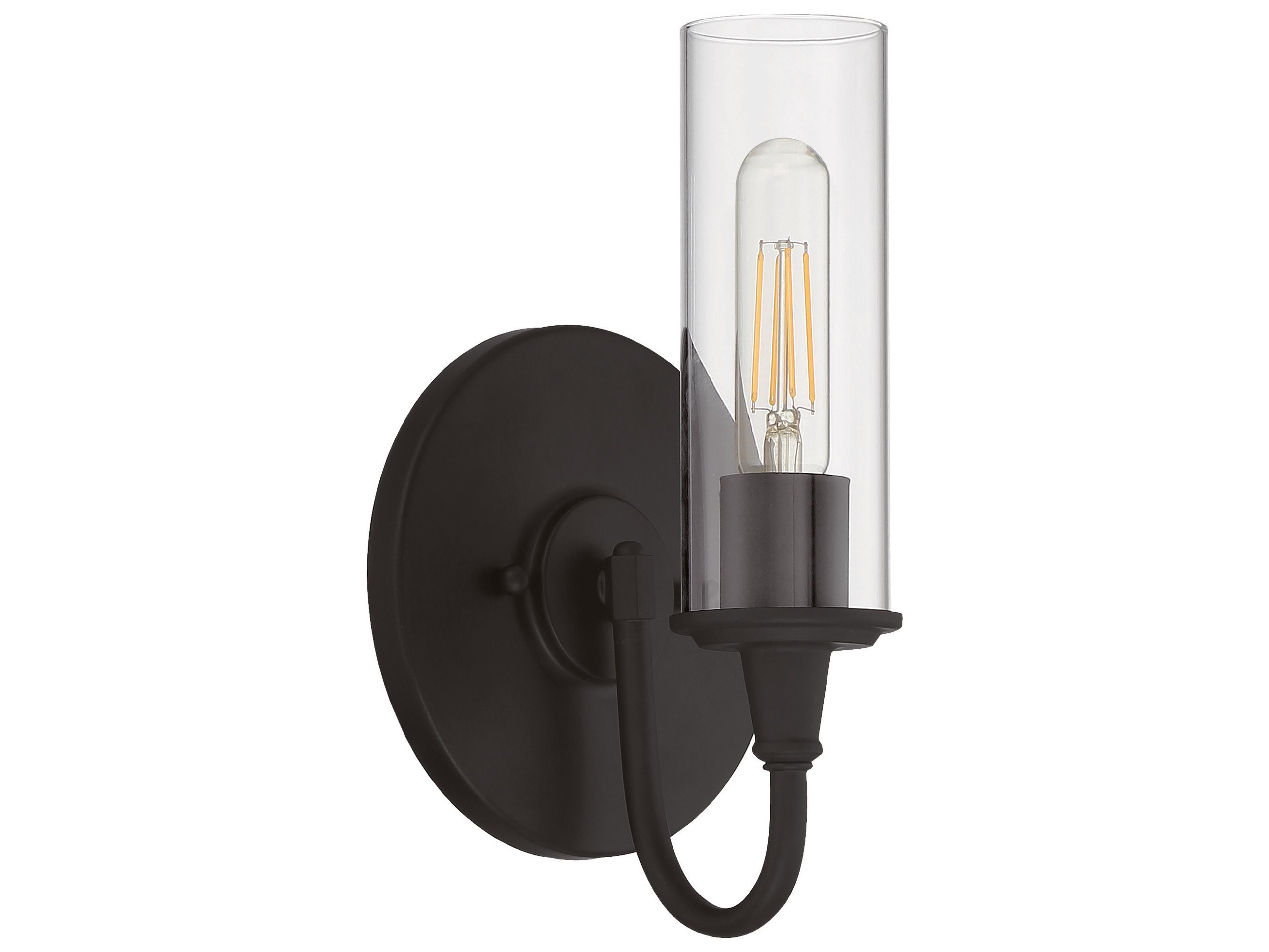 Craftmade Modina 1-Light Espresso Bronze Glass LED Wall Sconce