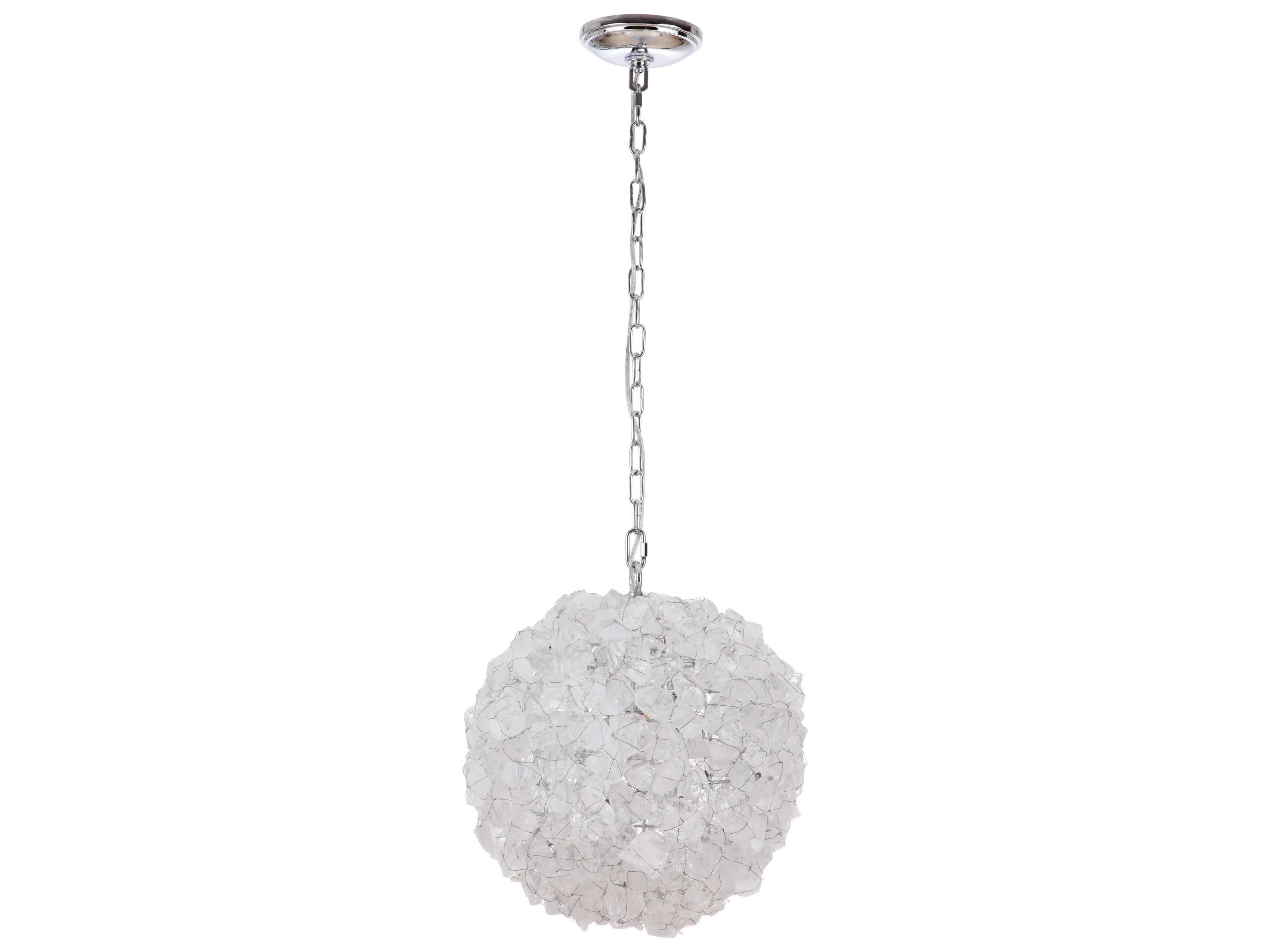 Craftmade Roxx 1-Light Chrome Crystal Globe Round Pendant