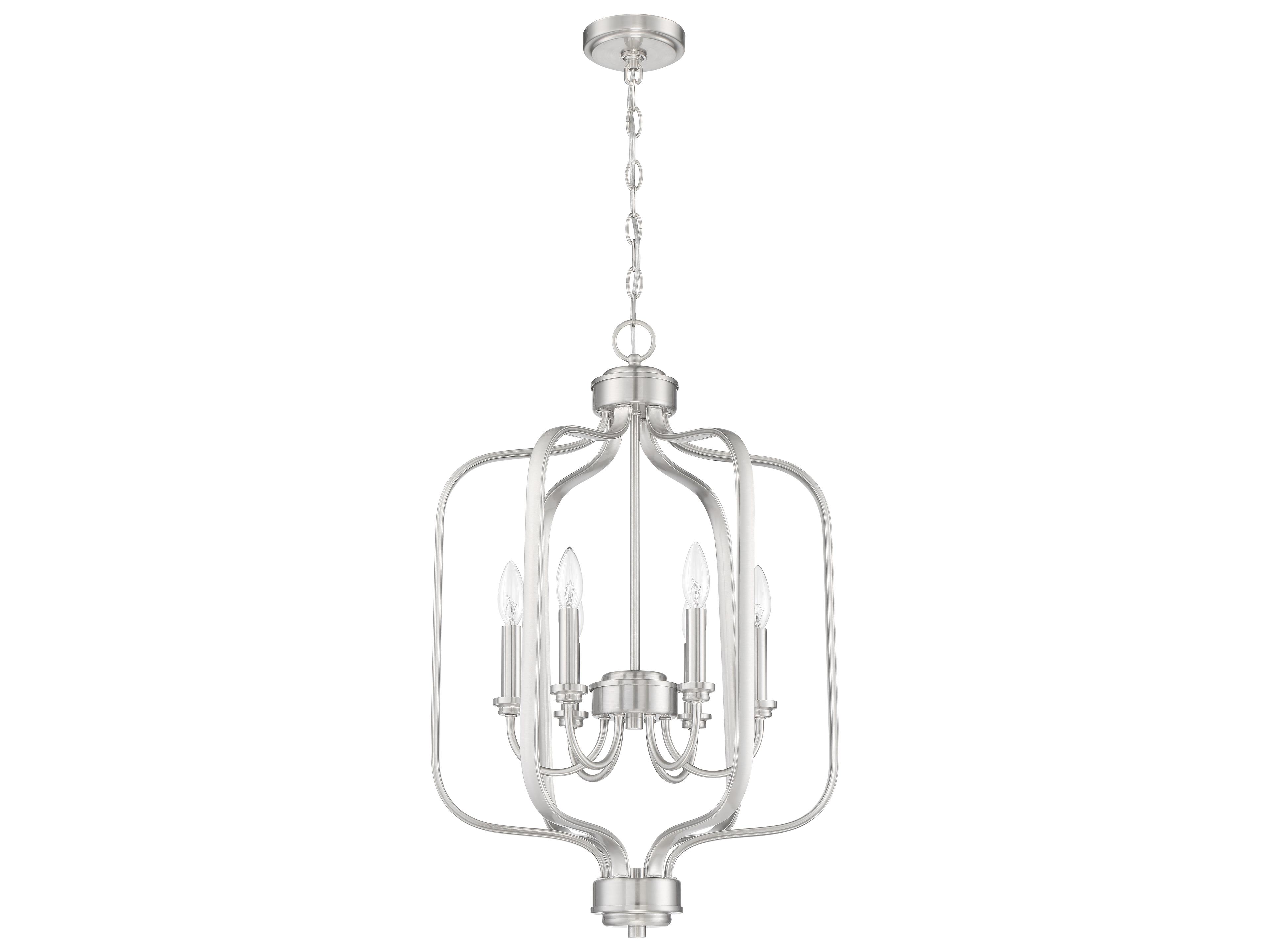 Craftmade Bolden 6-Light Brushed Polished Nickel Chandelier