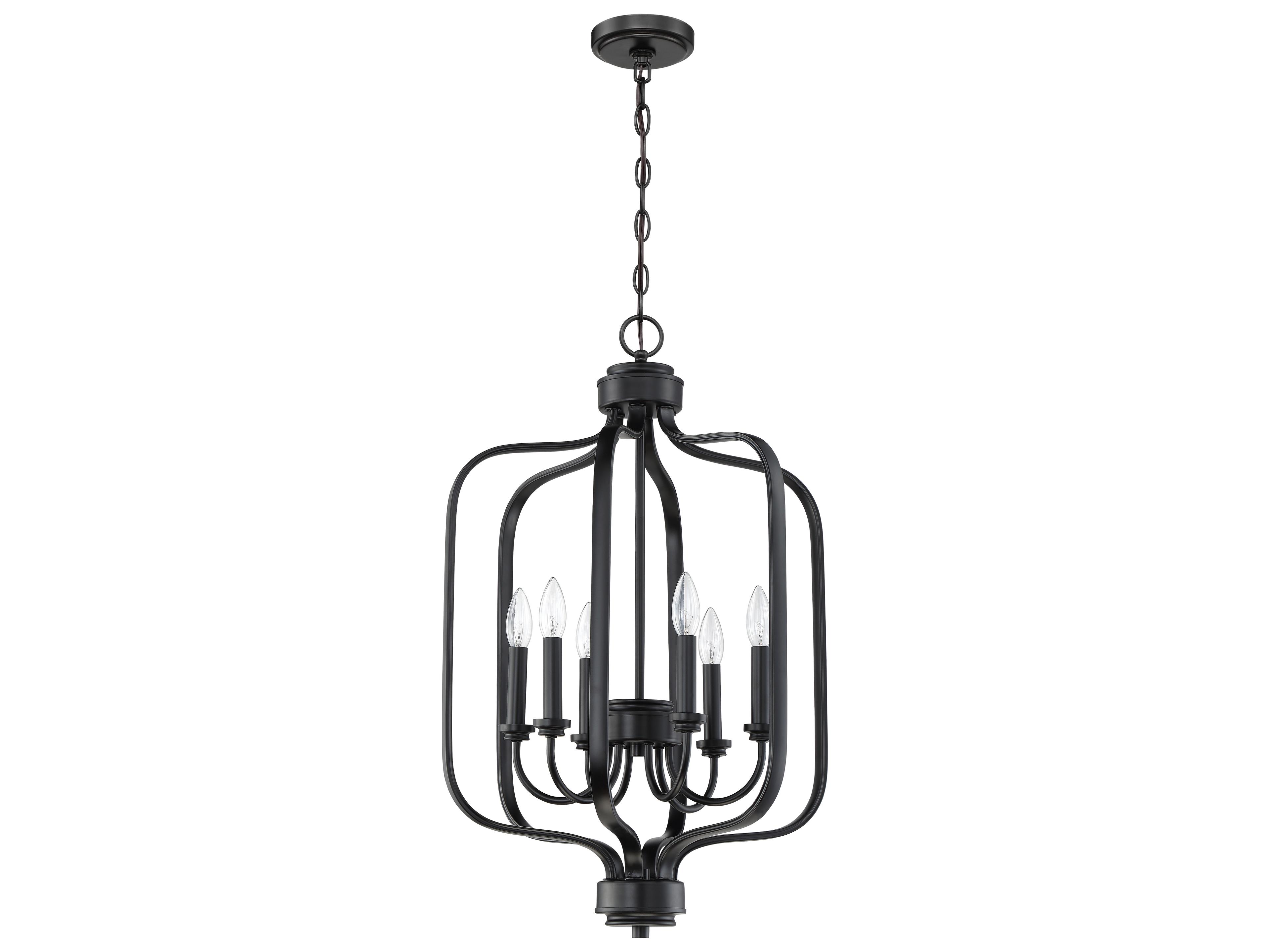 Craftmade Bolden 6-Light Flat Black Chandelier