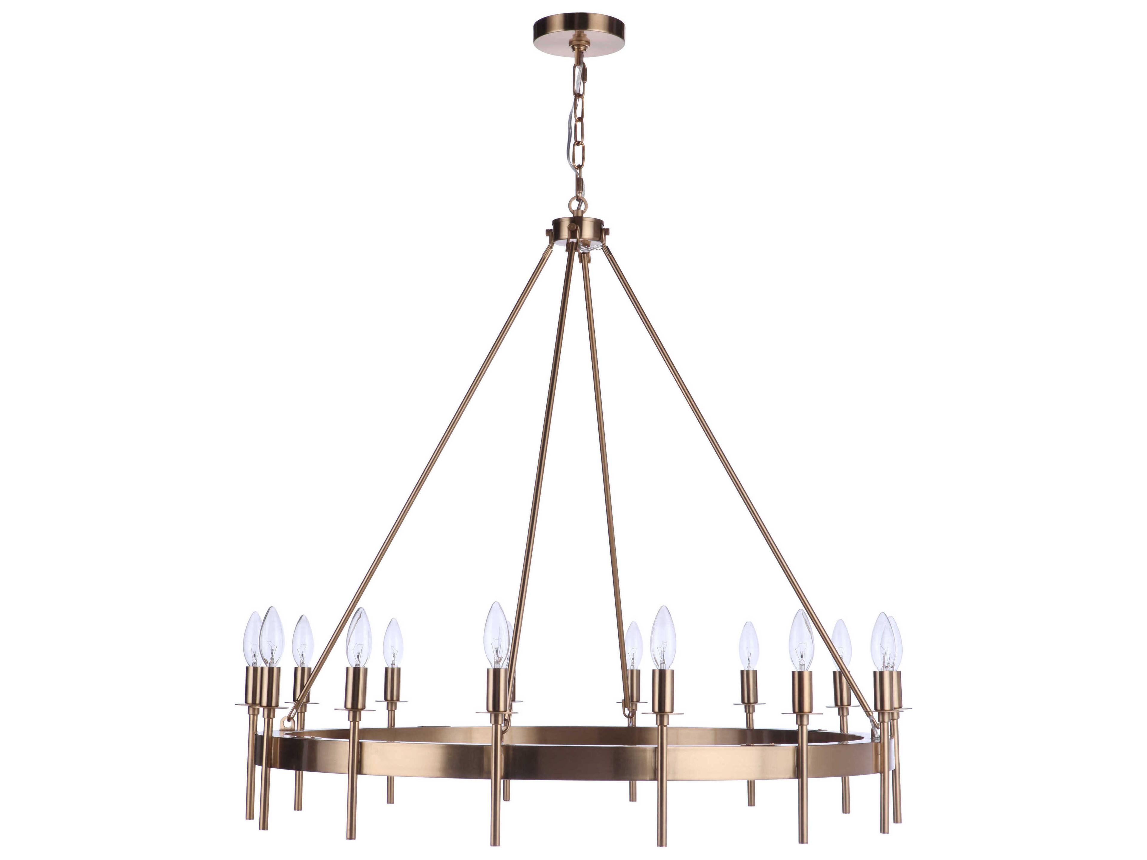 Craftmade Larrson 14-Light Satin Brass Chandelier