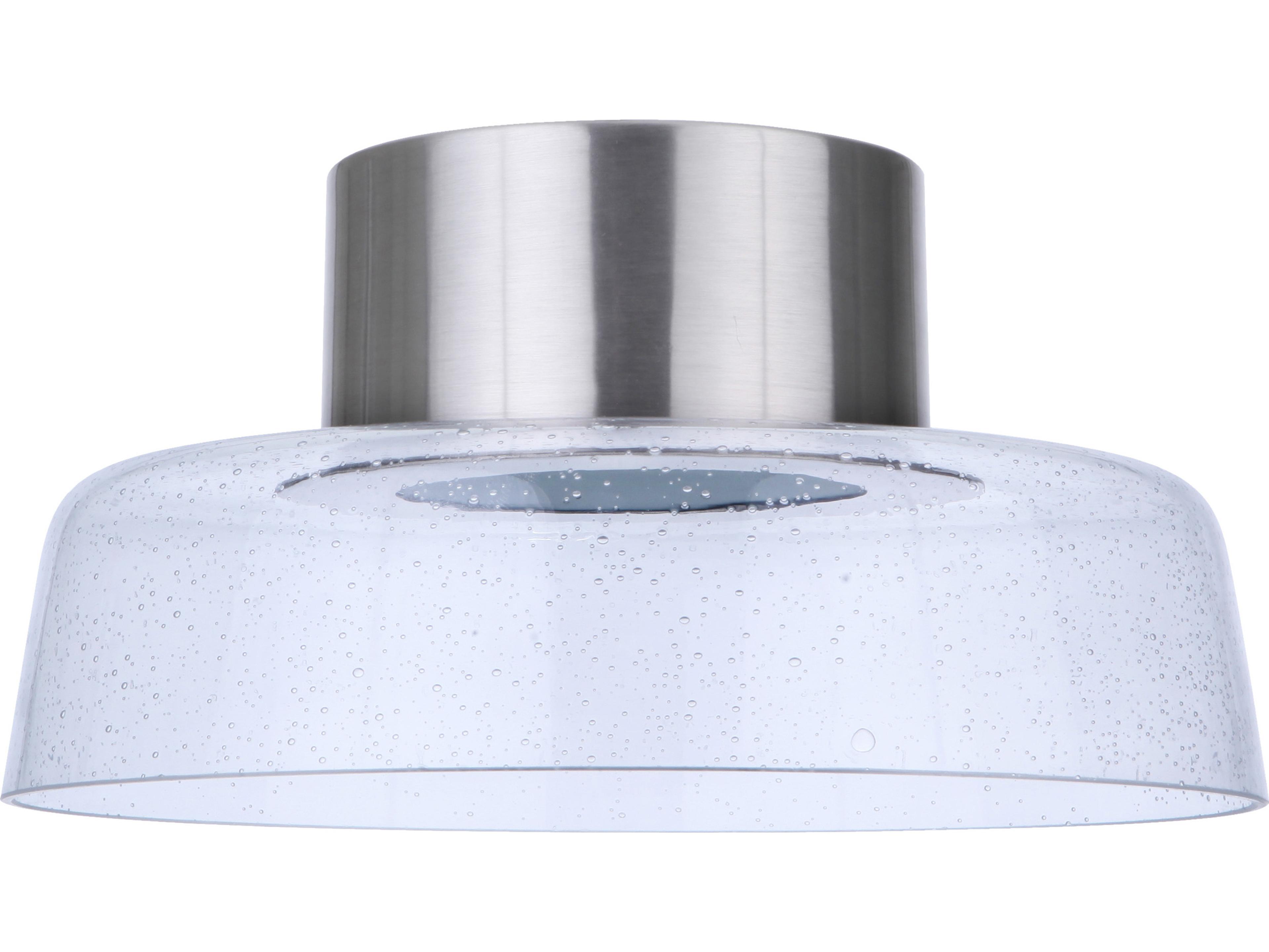 Craftmade Centric Brushed Polished Nickel Glass LED Dome Flush Mount