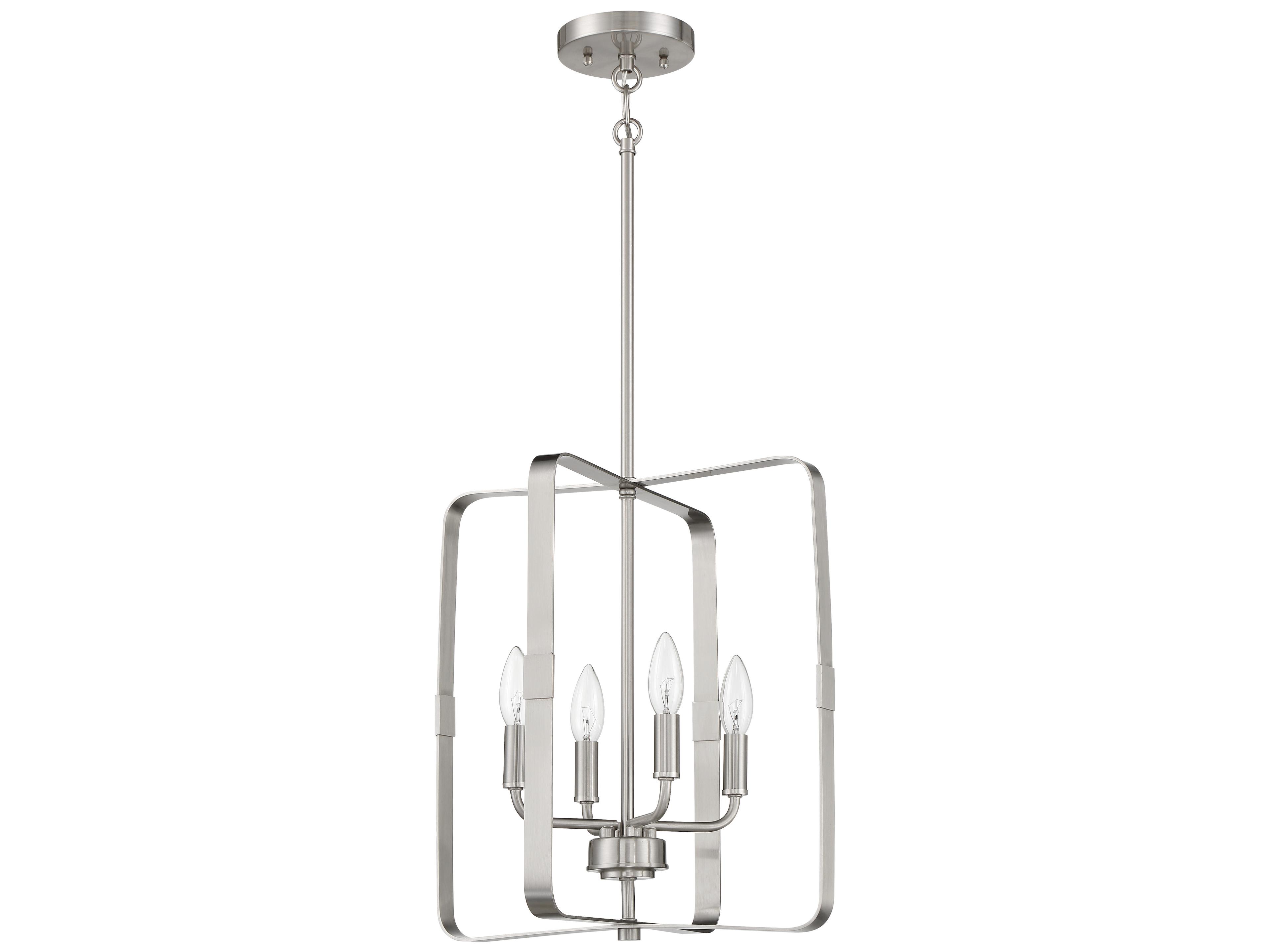 Craftmade Stowe 4-Light Brushed Polished Nickel Chandelier