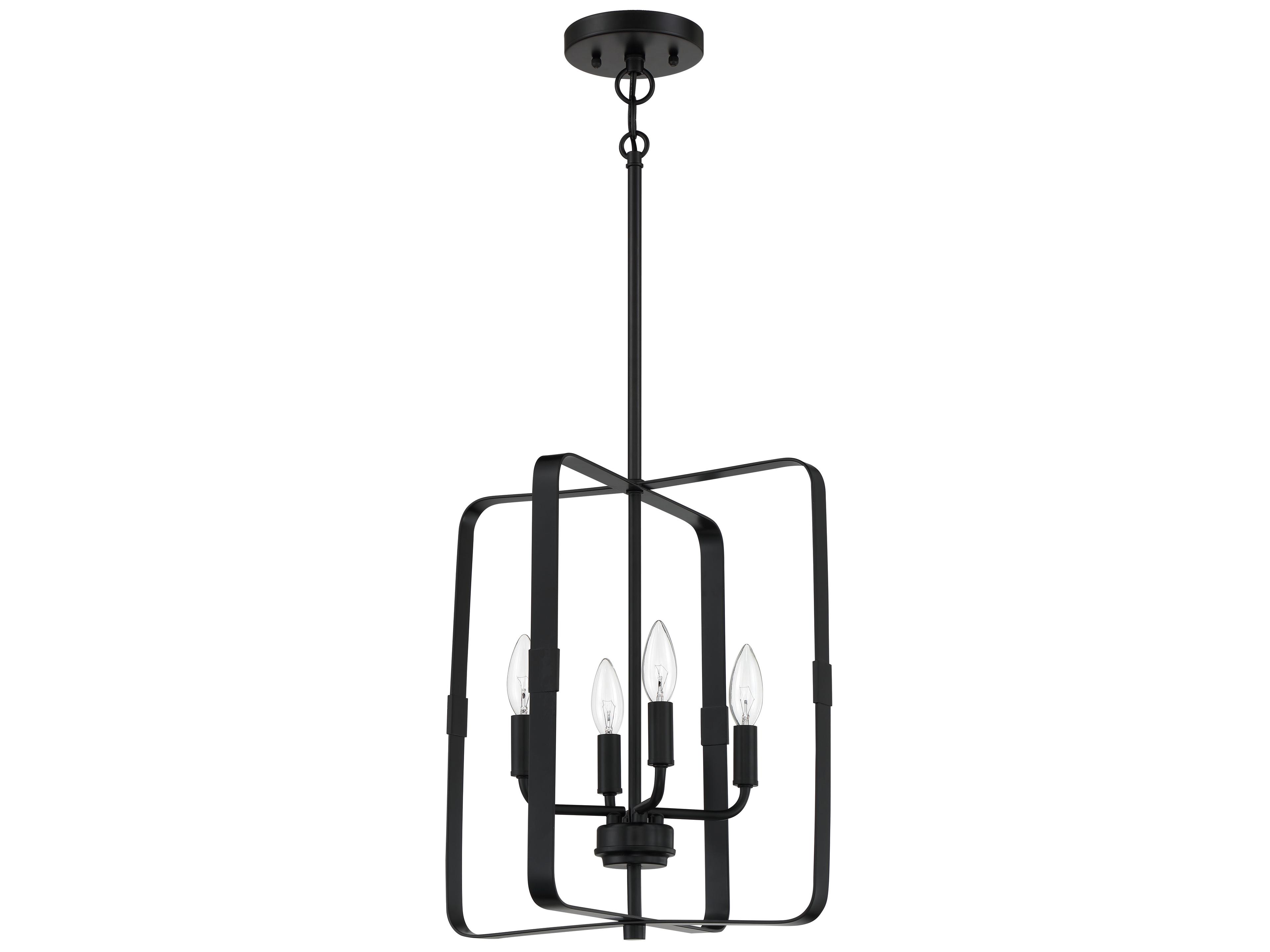 Craftmade Stowe 4-Light Flat Black Chandelier