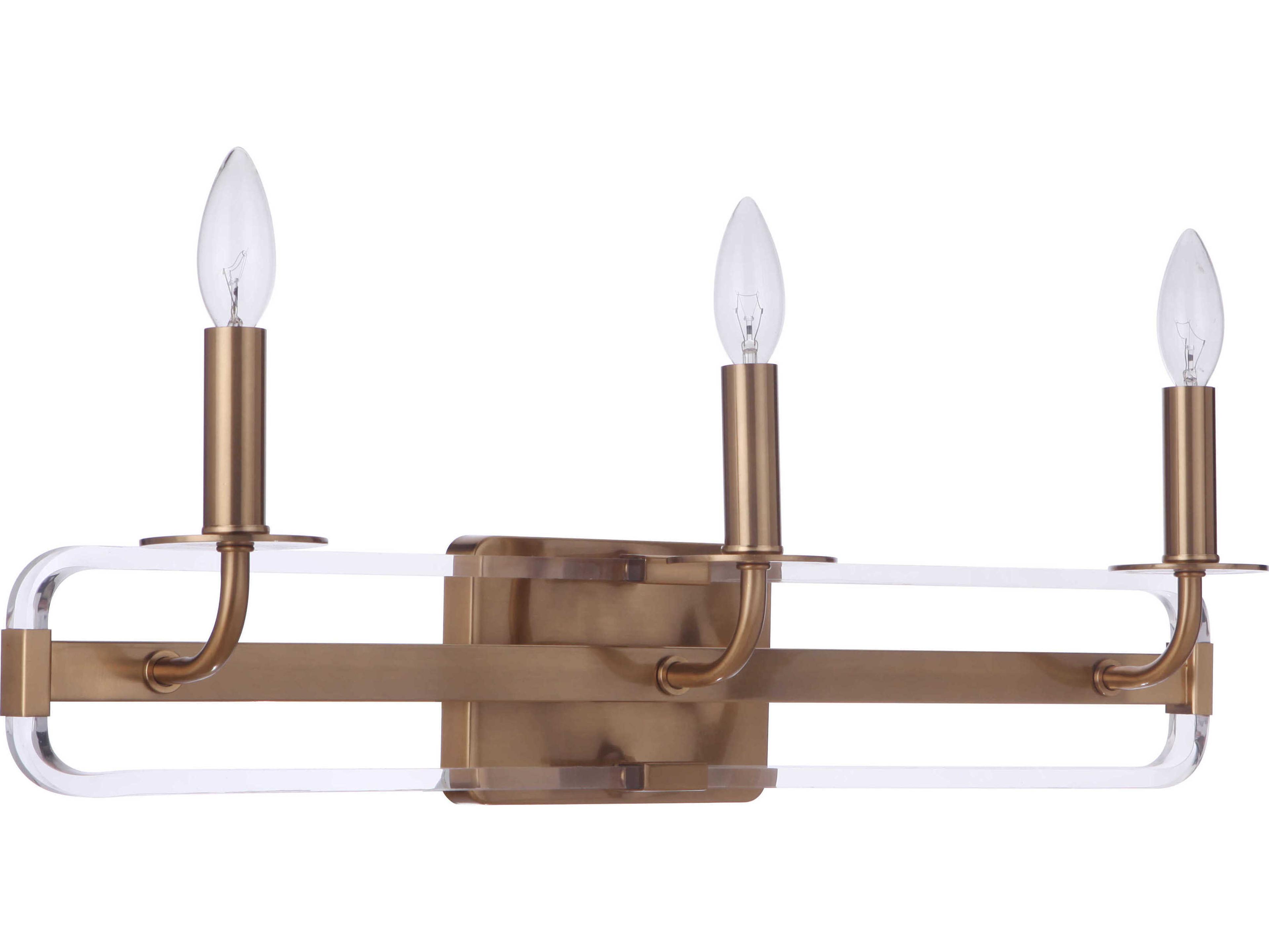 Craftmade Graclyn 3-Light Satin Brass Vanity Light