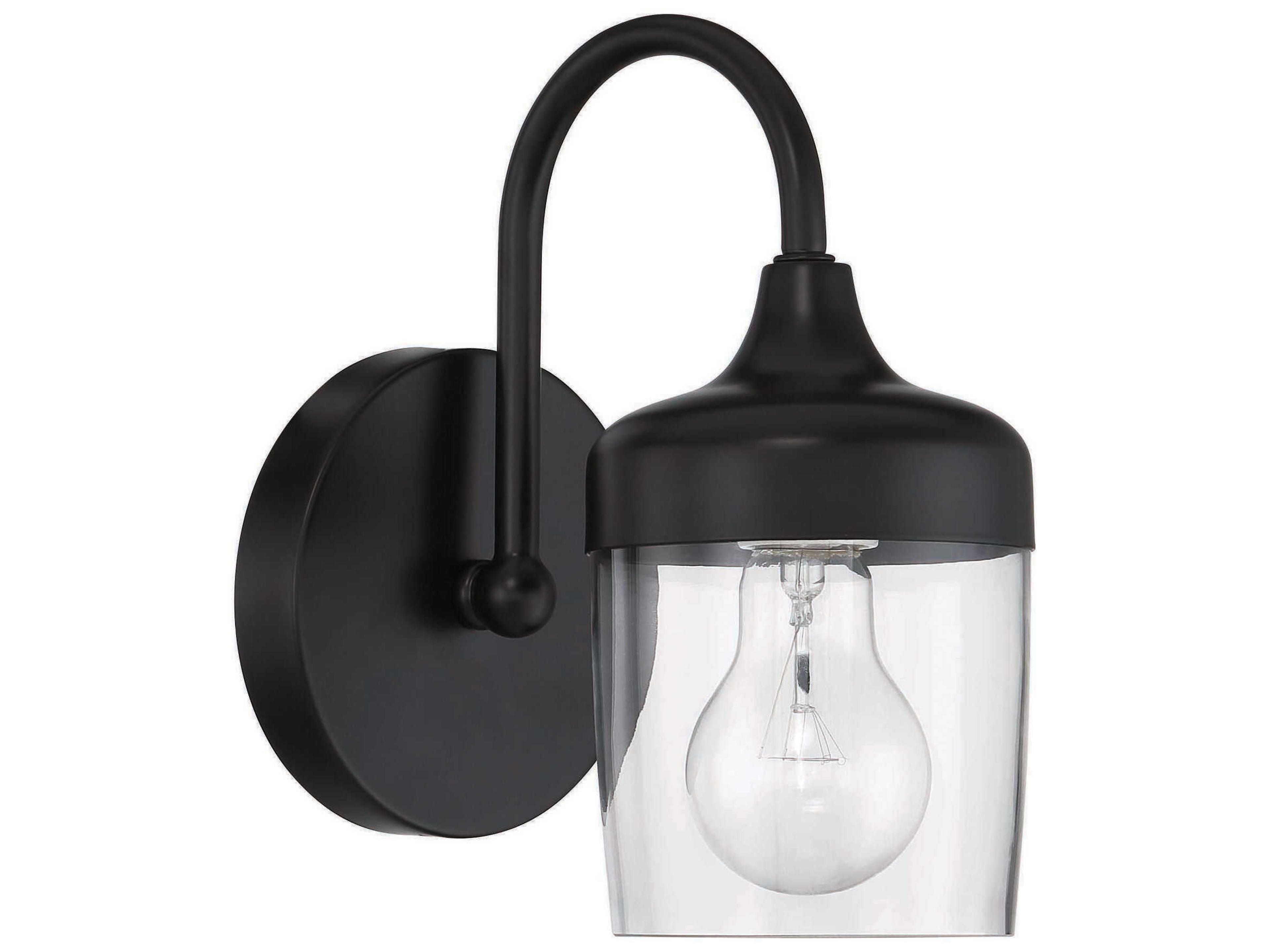 Craftmade Wrenn 1-Light Flat Black Wall Sconce