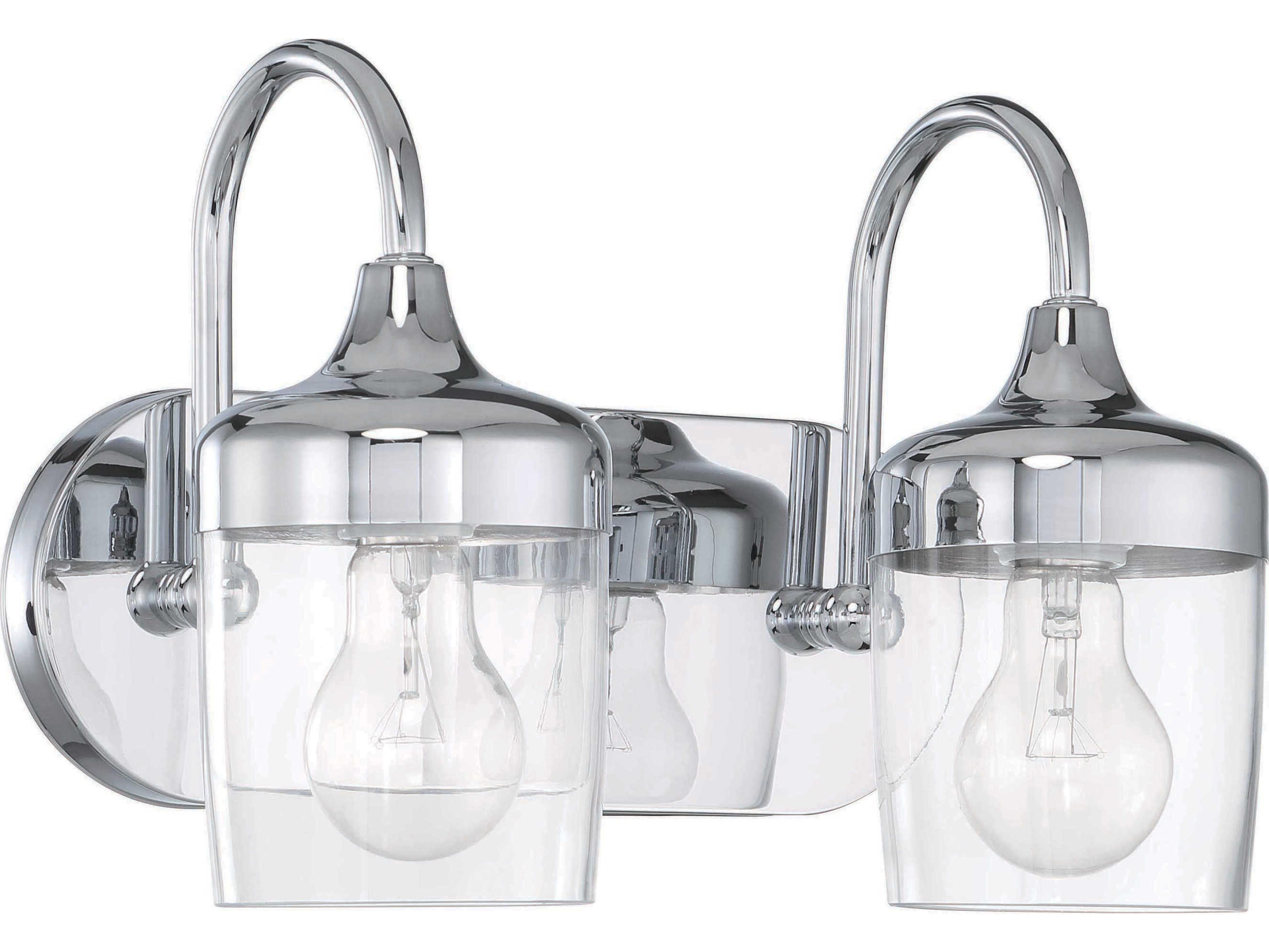 Craftmade Wrenn 2-Light Chrome Vanity Light