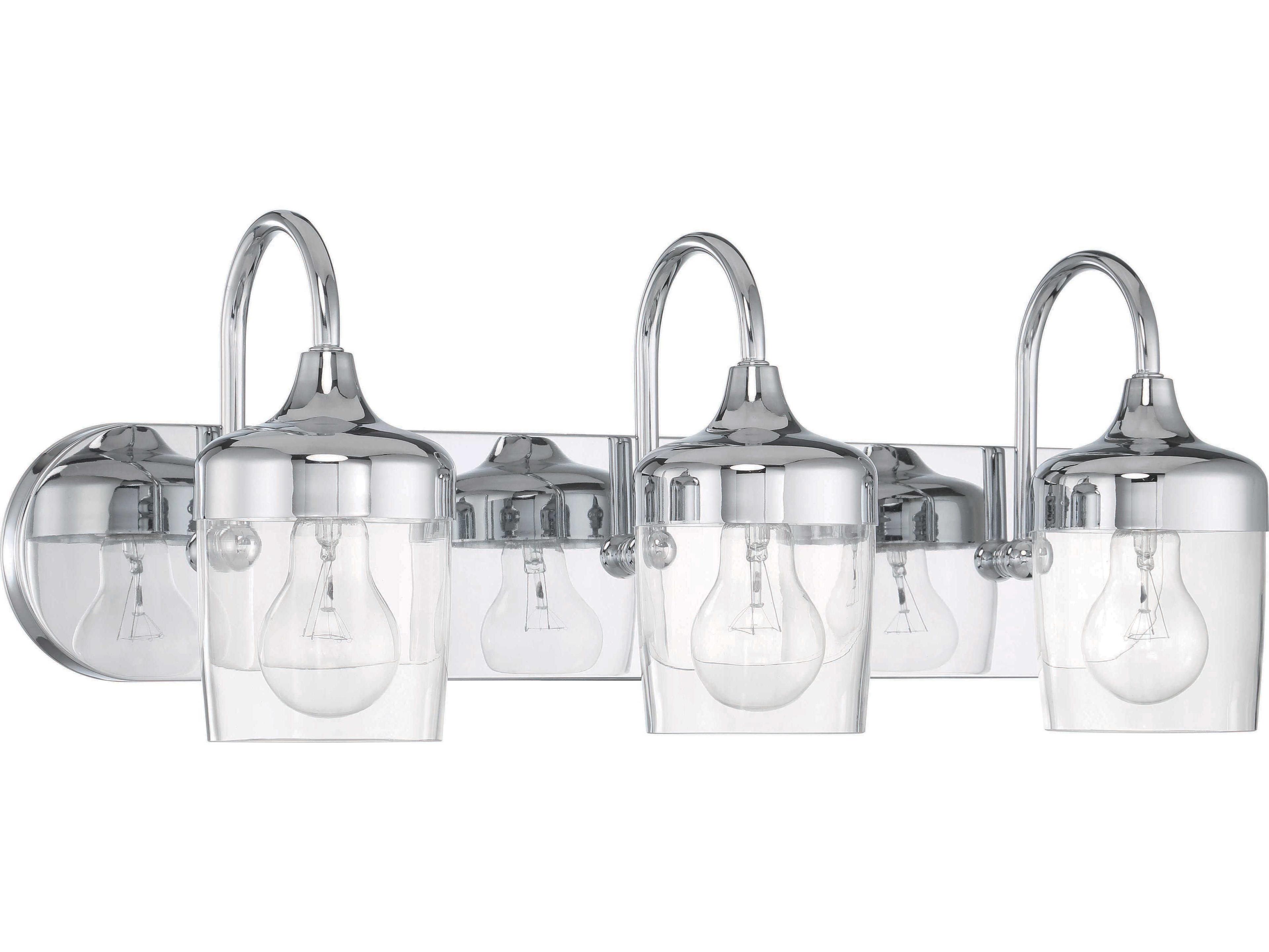 Craftmade Wrenn 3-Light Chrome Vanity Light