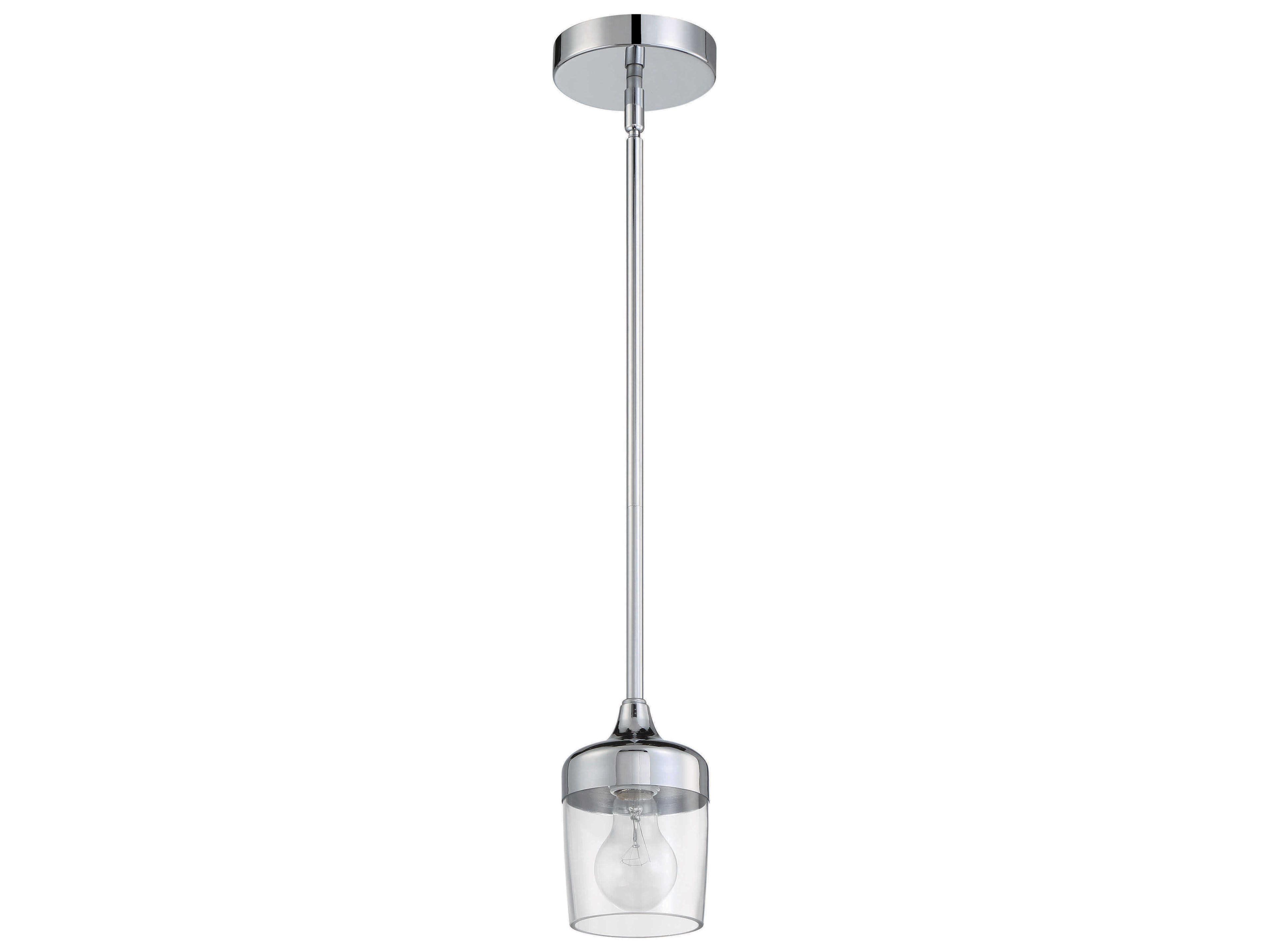 Craftmade Wrenn 1-Light Chrome Cylinder Mini Pendant