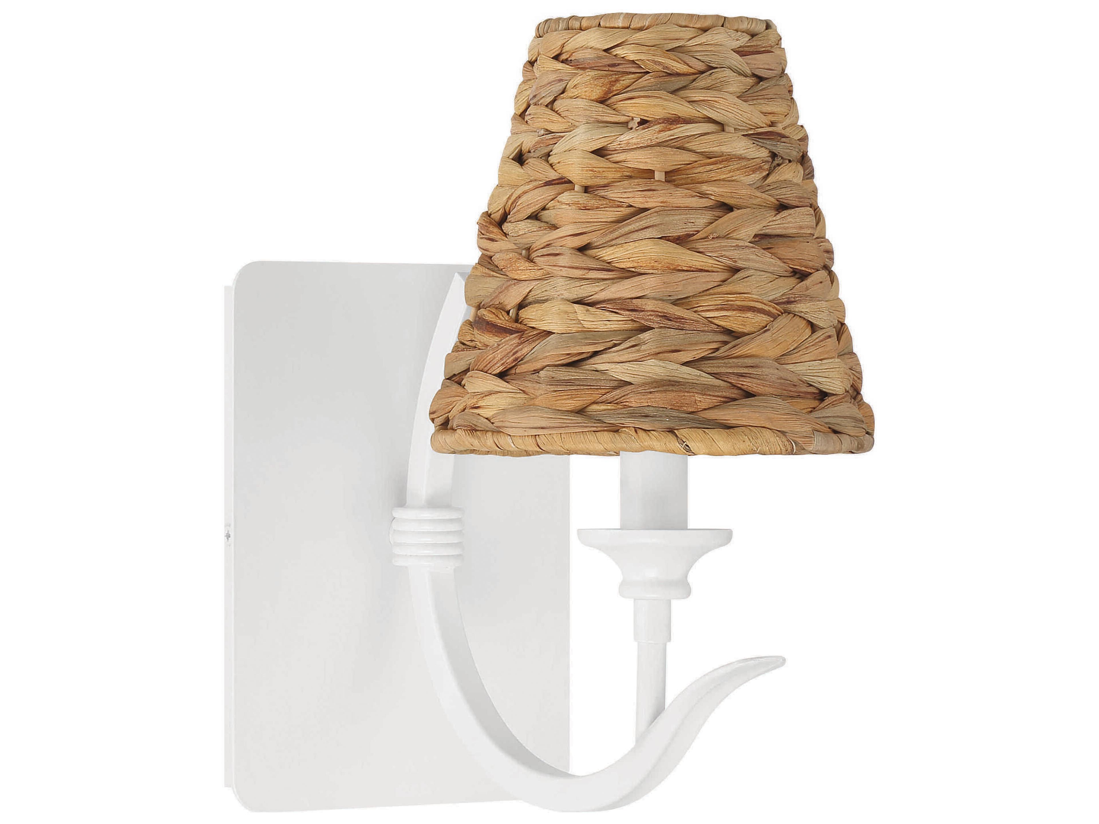 Craftmade Kokomo 1-Light Matte White Wall Sconce