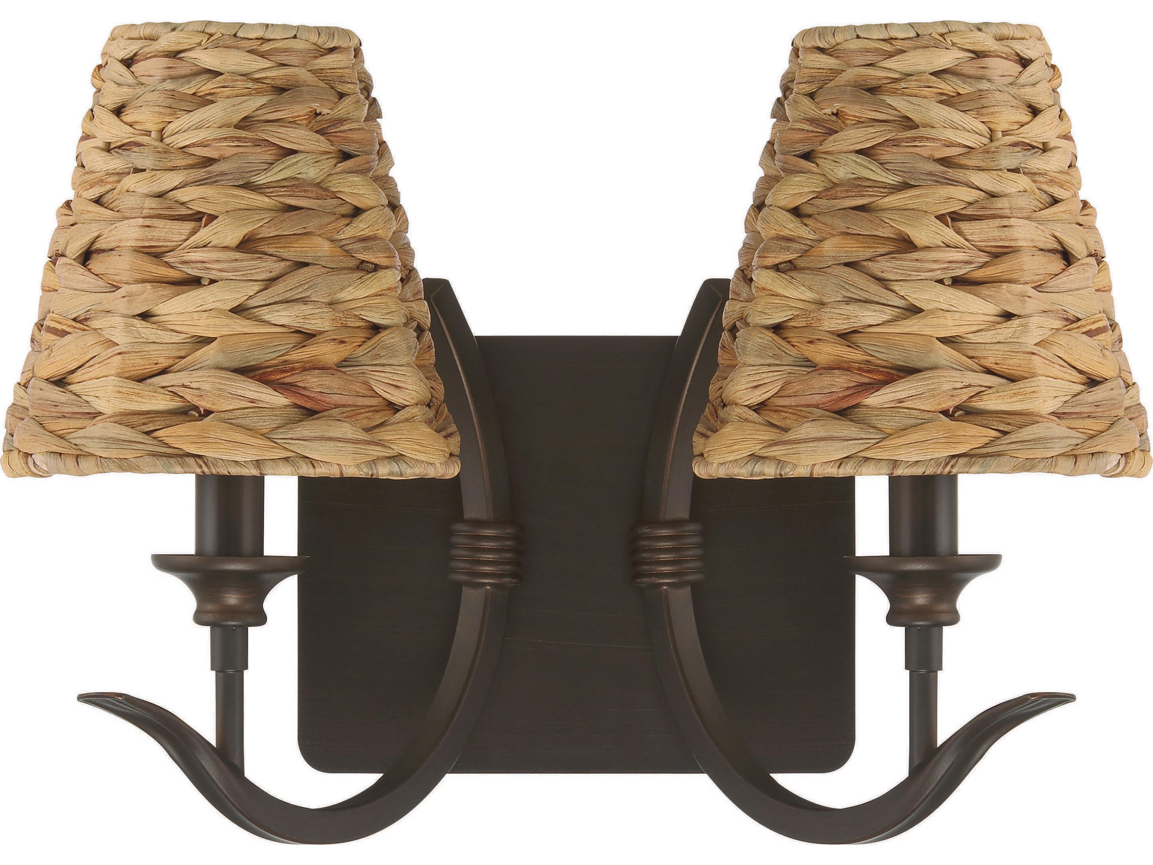 Craftmade Kokomo 2-Light Aged Bronze Brushed Wall Sconce