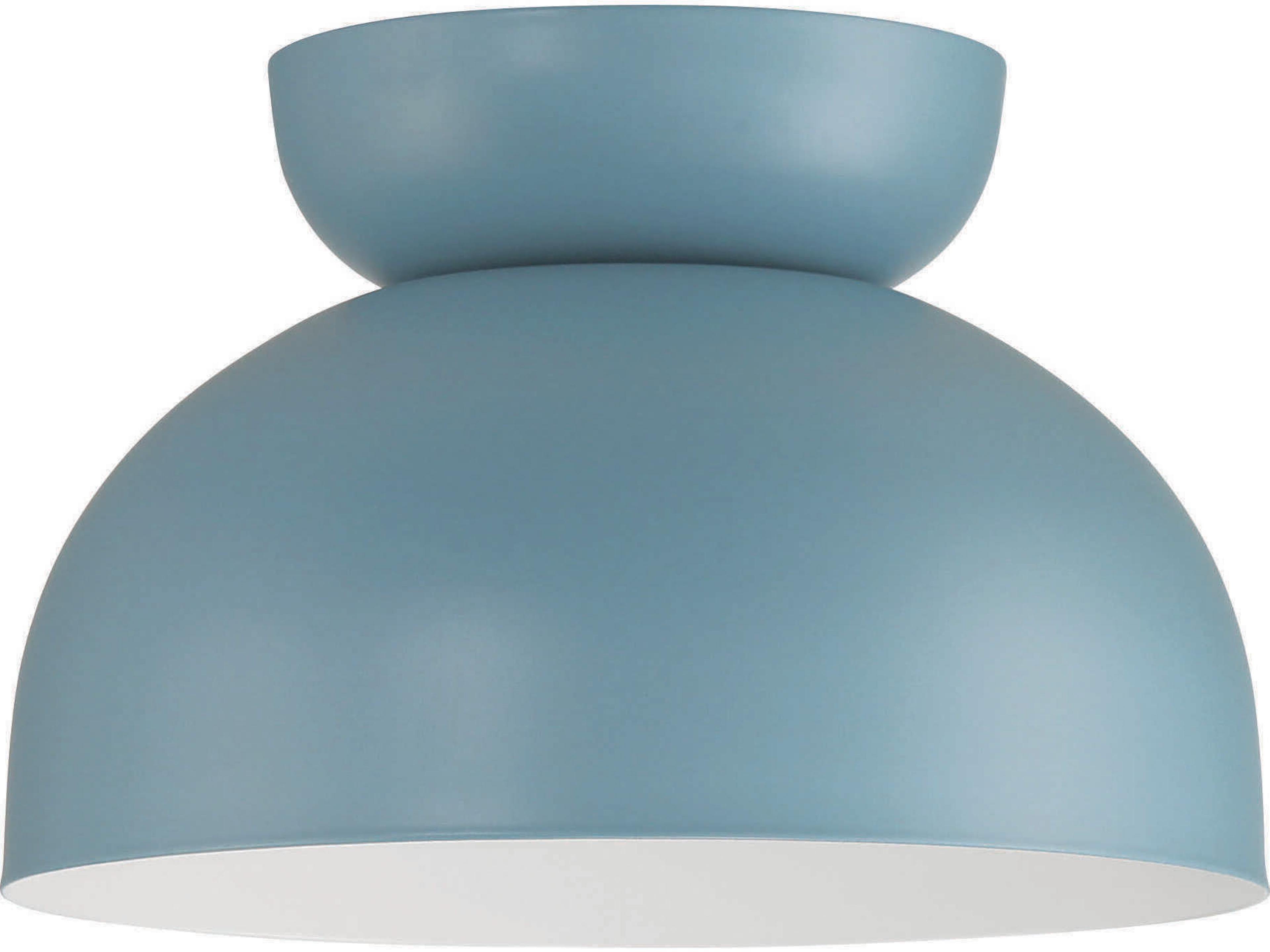 Craftmade Ventura 1-Light Dusty Blue Dome Flush Mount