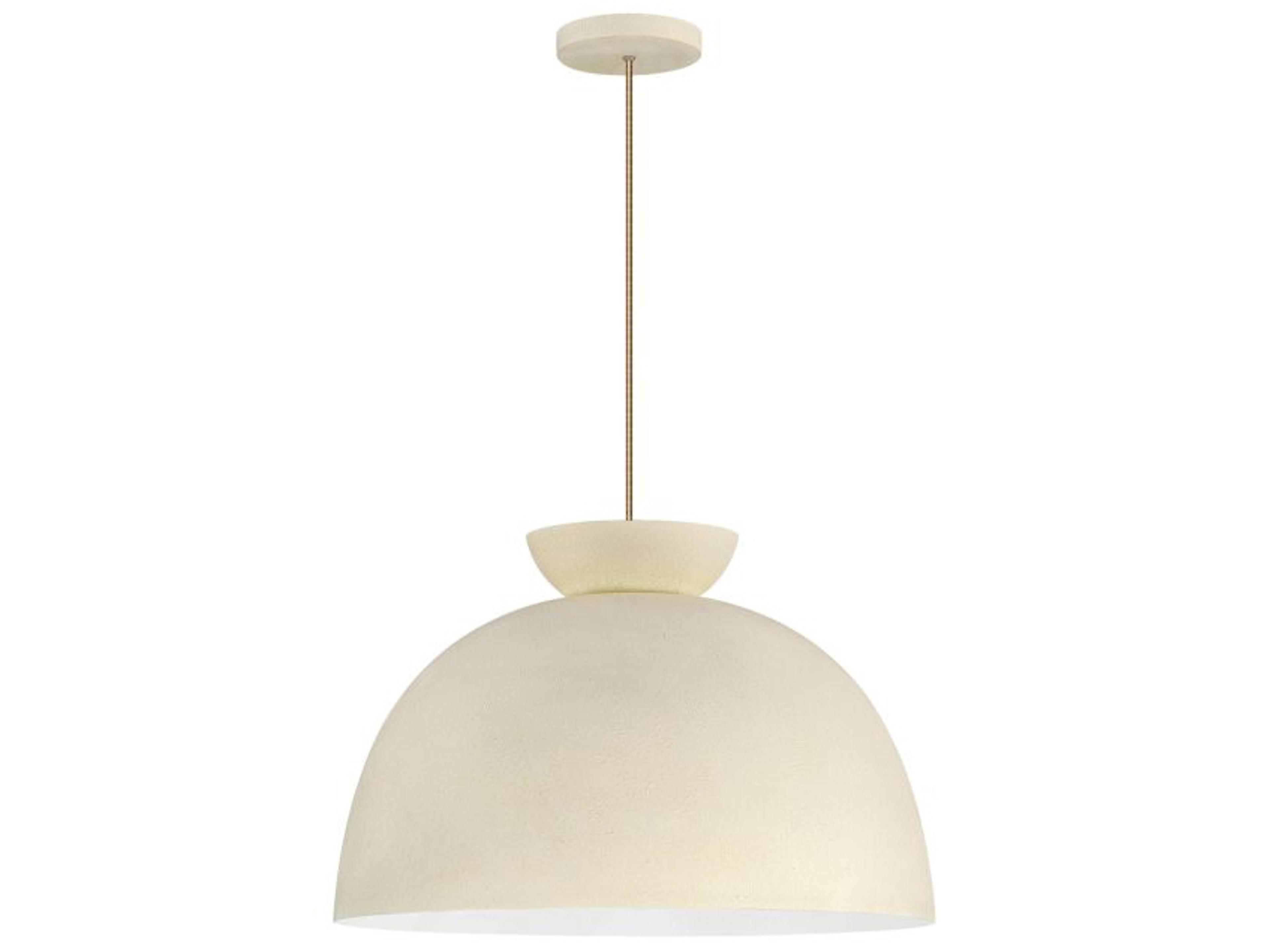Craftmade Ventura 1-Light Cottage White Dome Pendant