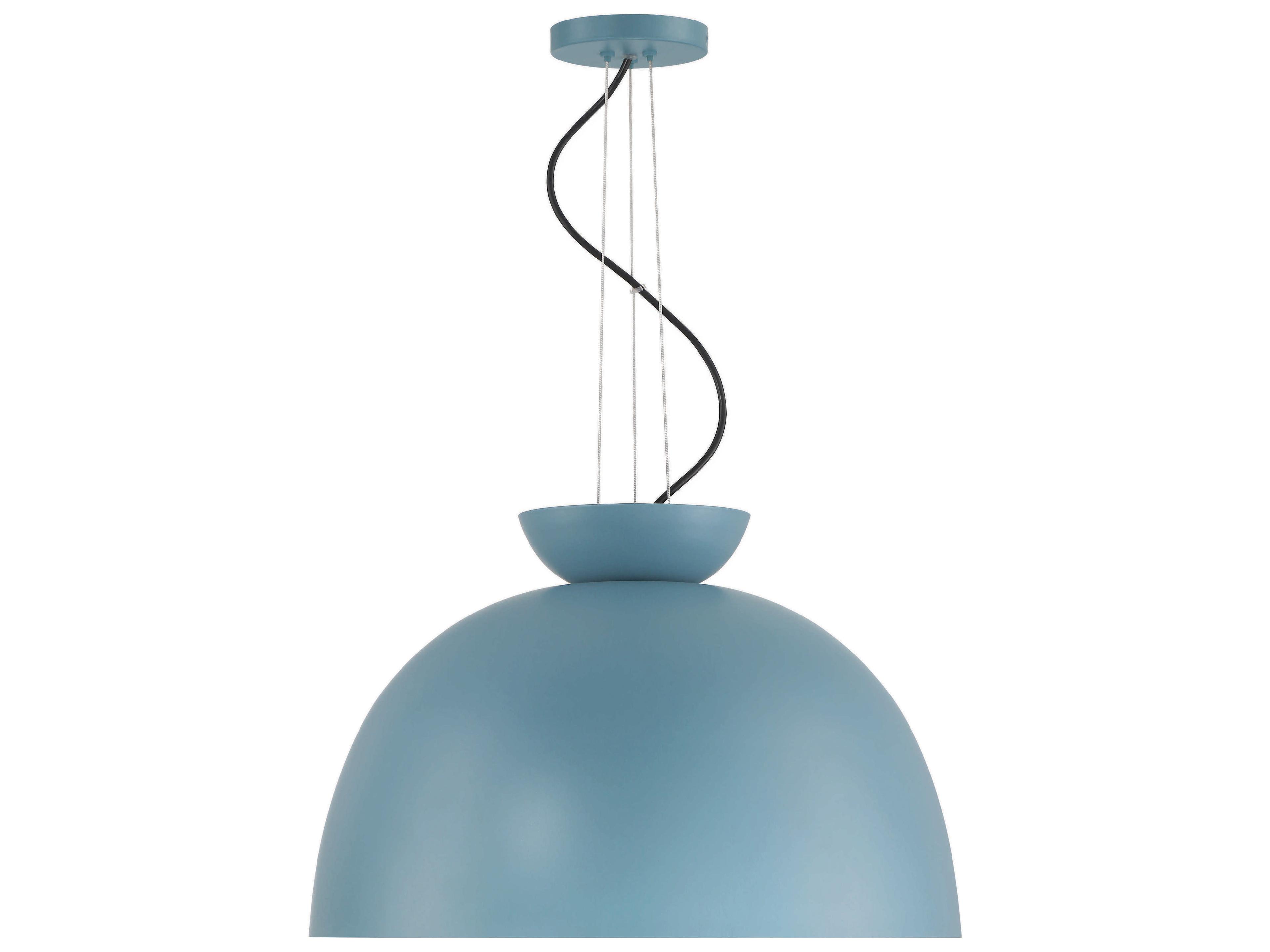 Craftmade Ventura 1-Light Dusty Blue Dome Pendant
