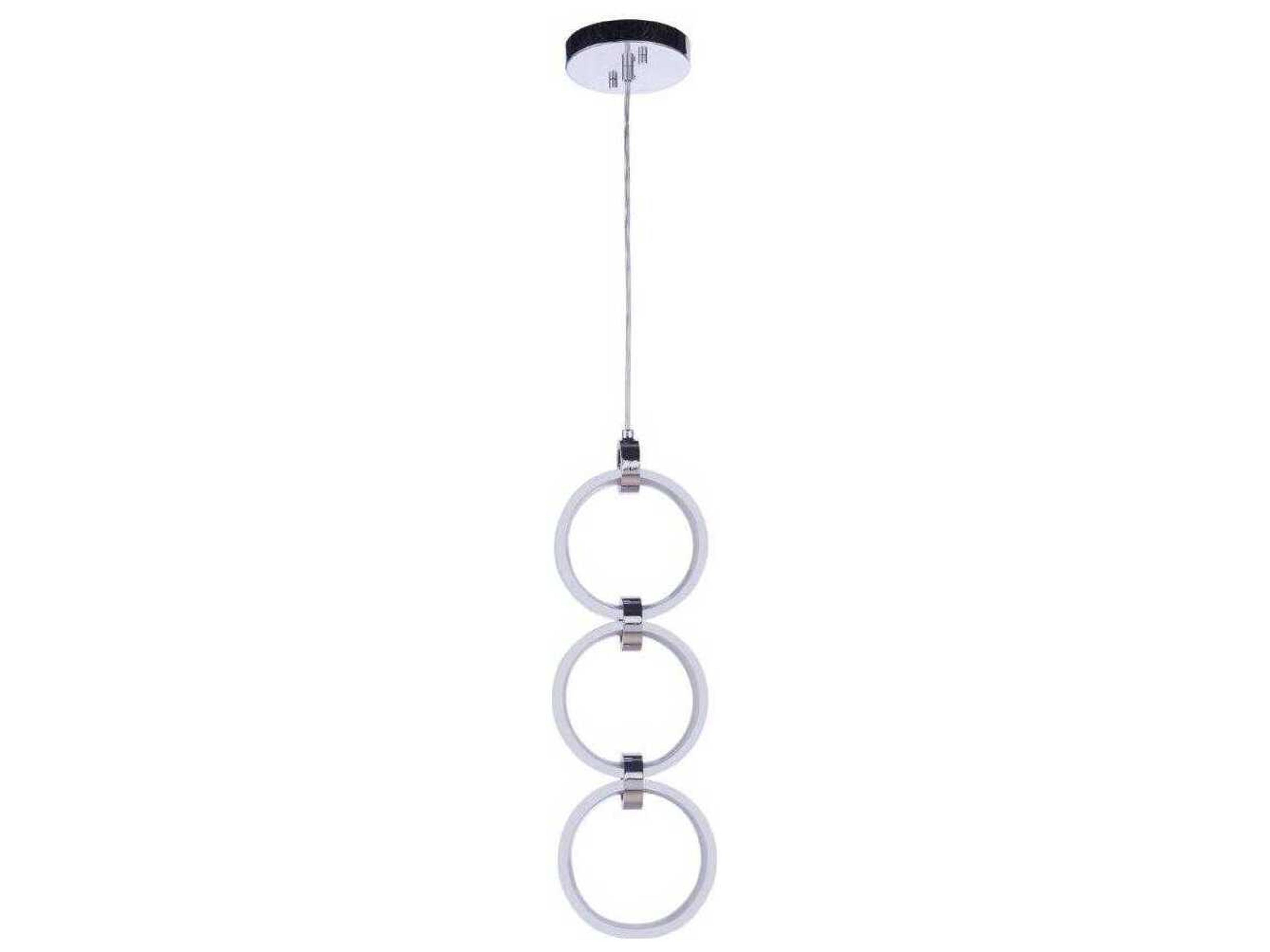 Craftmade Context 3-Light Chrome Round Mini Pendant