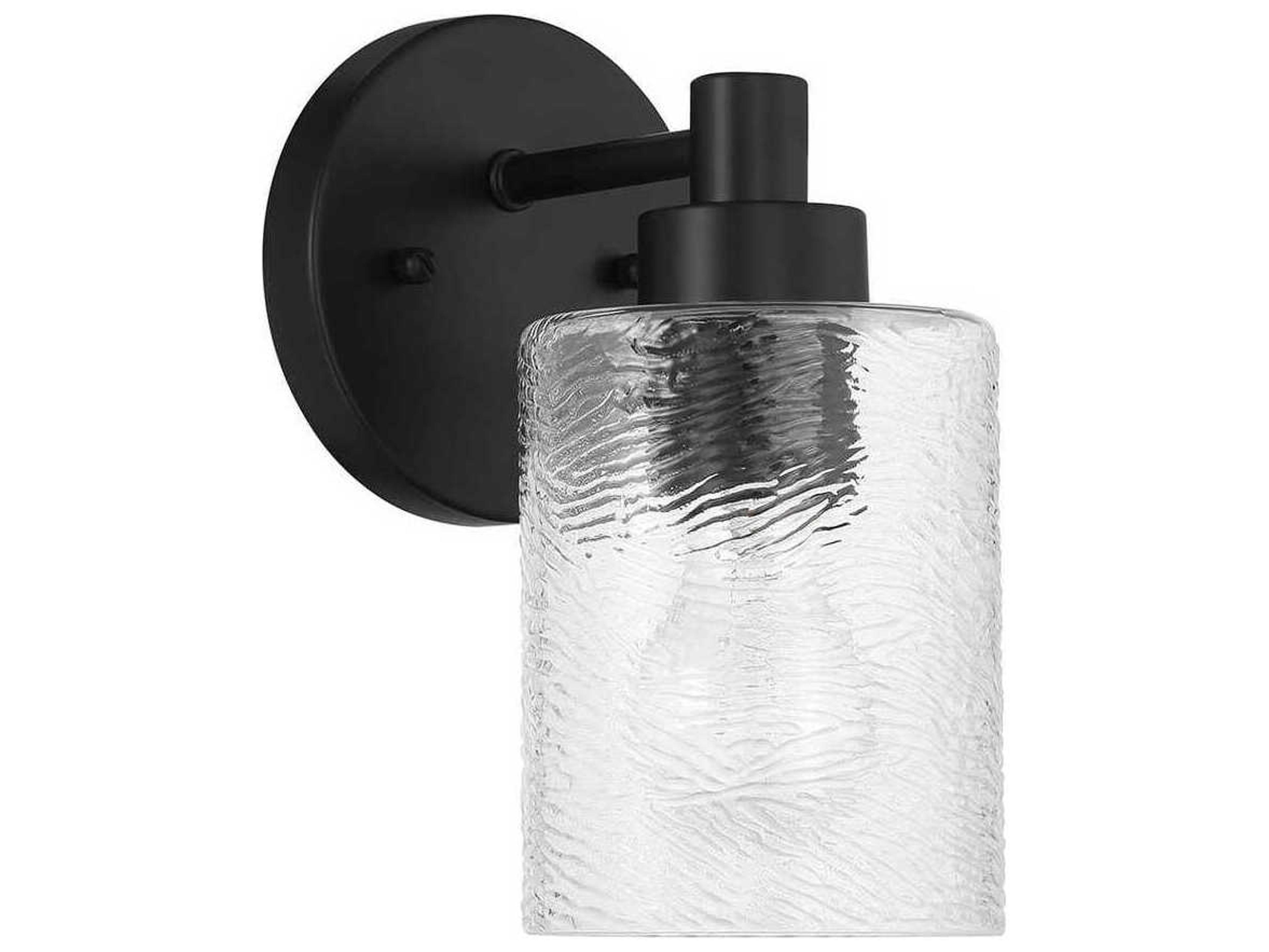Craftmade Lyndsey 1-Light Flat Black Wall Sconce