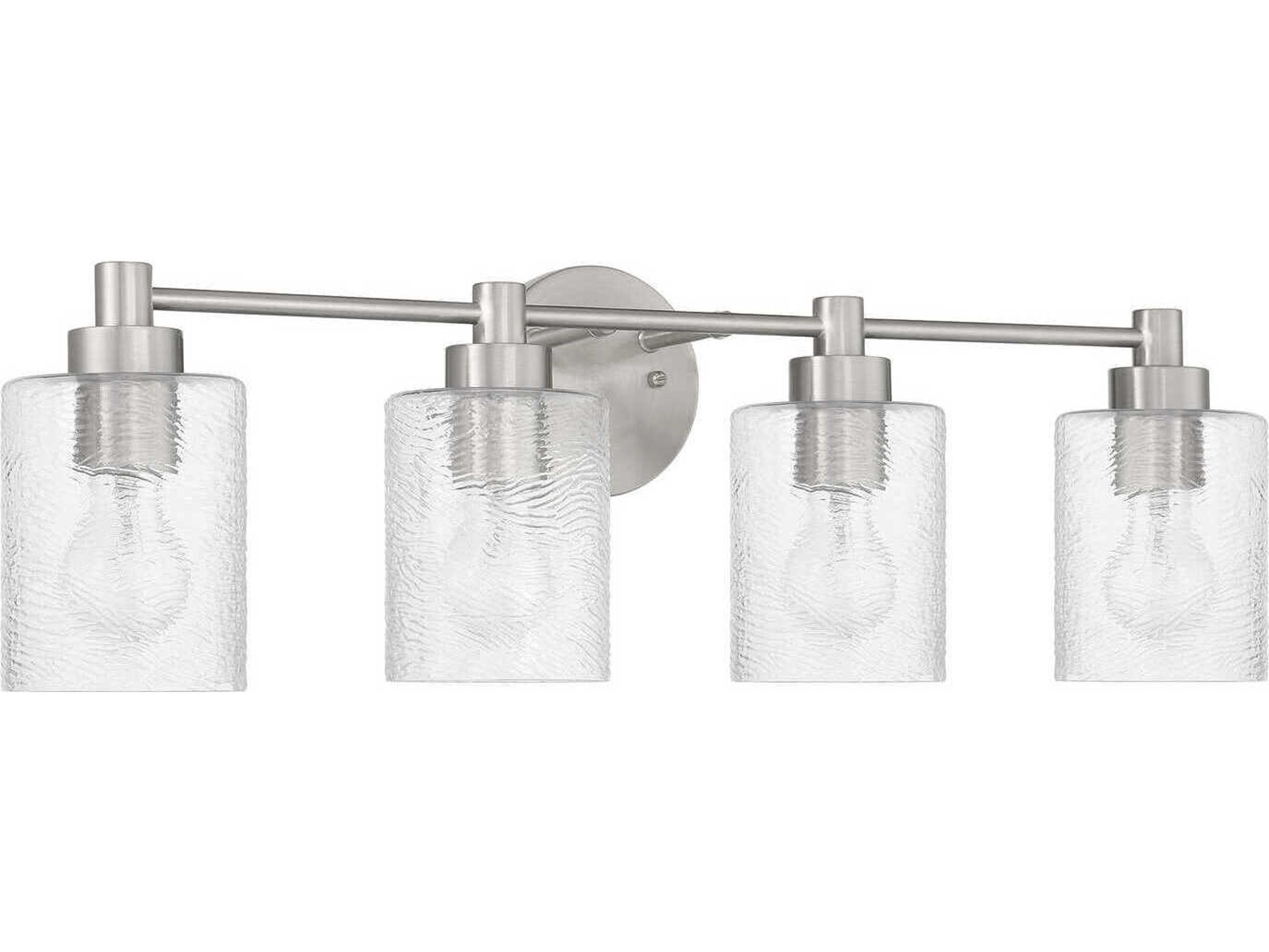 Craftmade Lyndsey 4-Light Brushed Polished Nickel Vanity Light