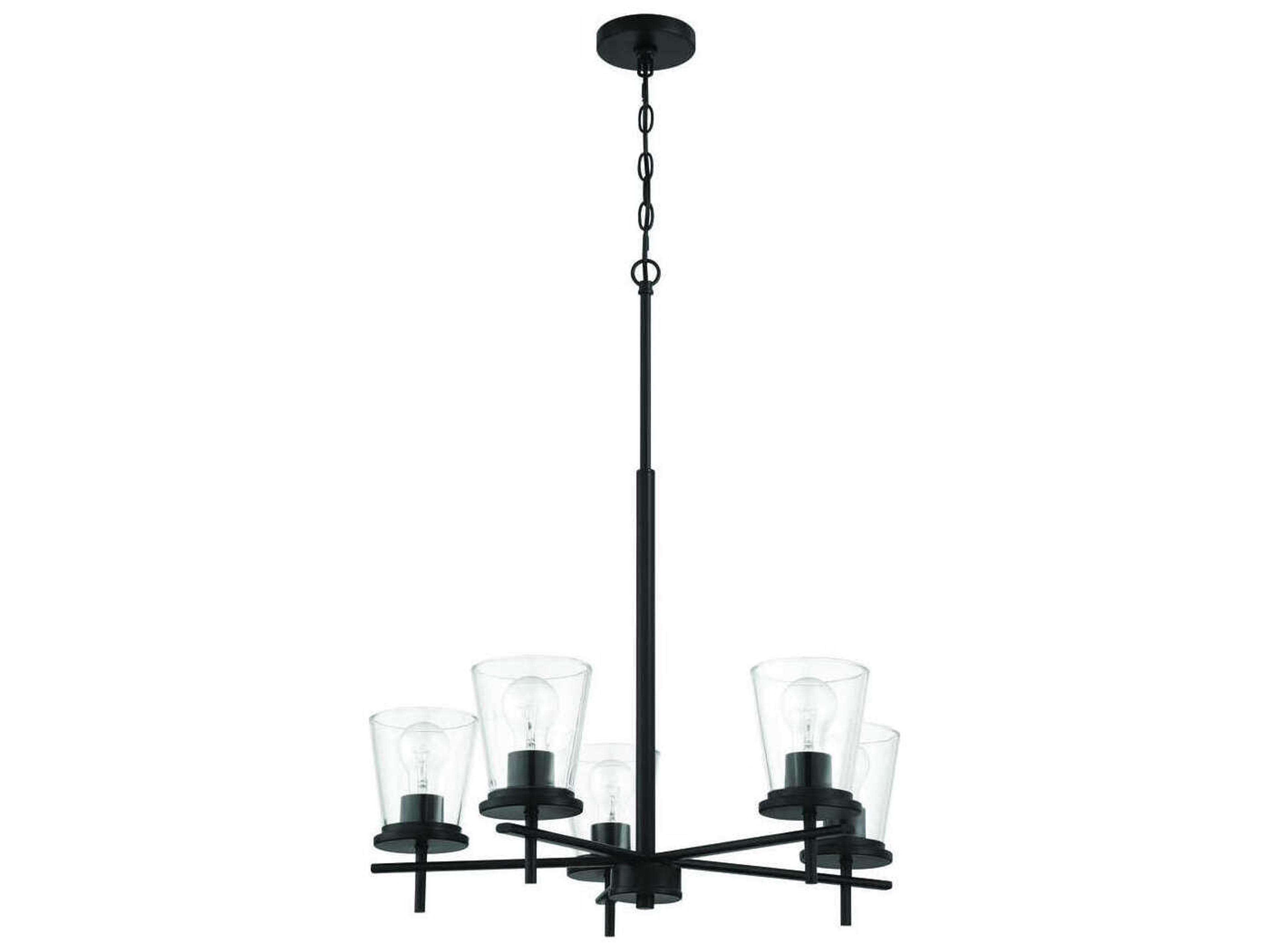 Craftmade Connell 5-Light Flat Black Chandelier