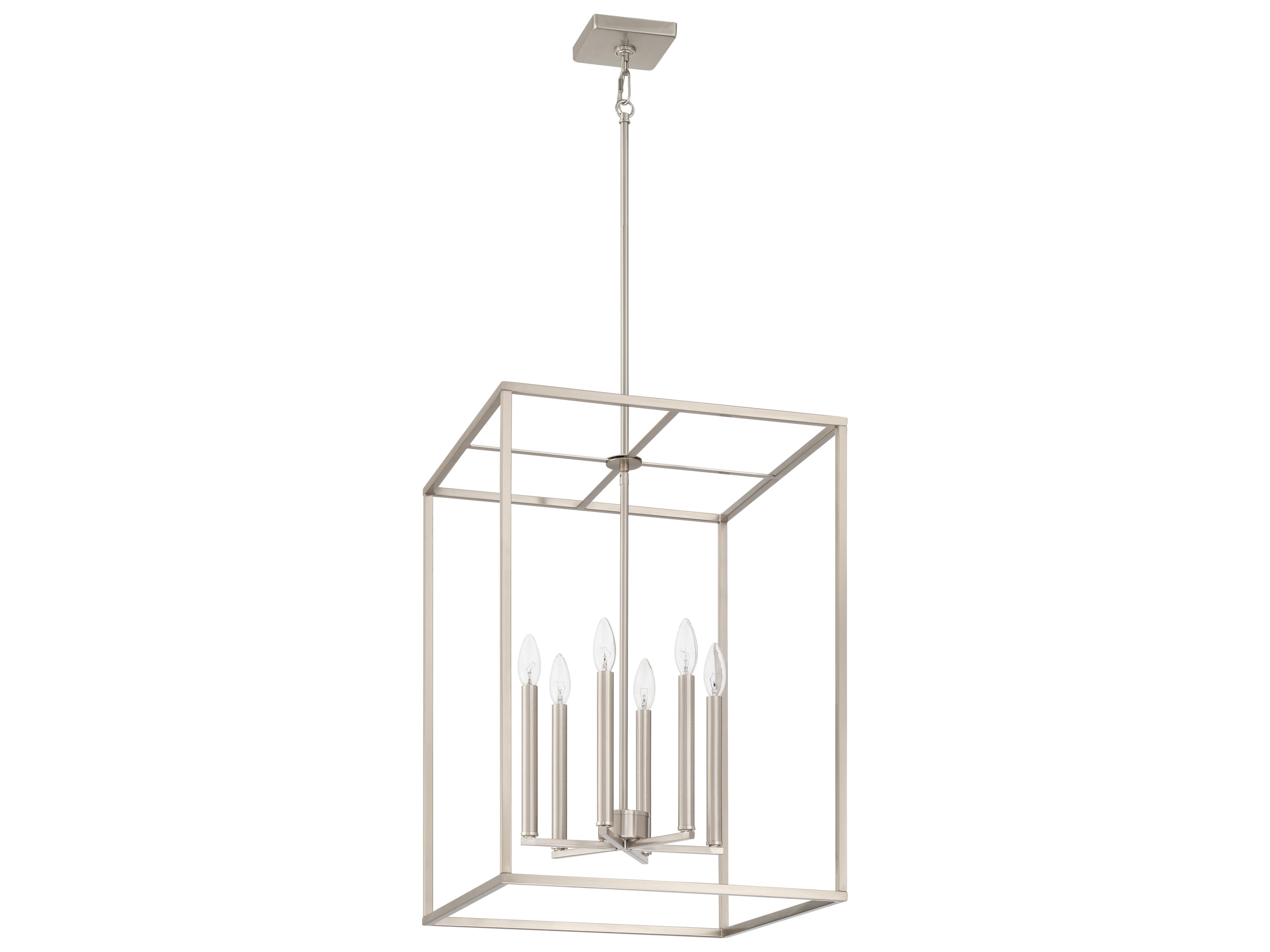 Craftmade Signature Foyer 6-Light Brushed Polished Nickel Geometric Pendant