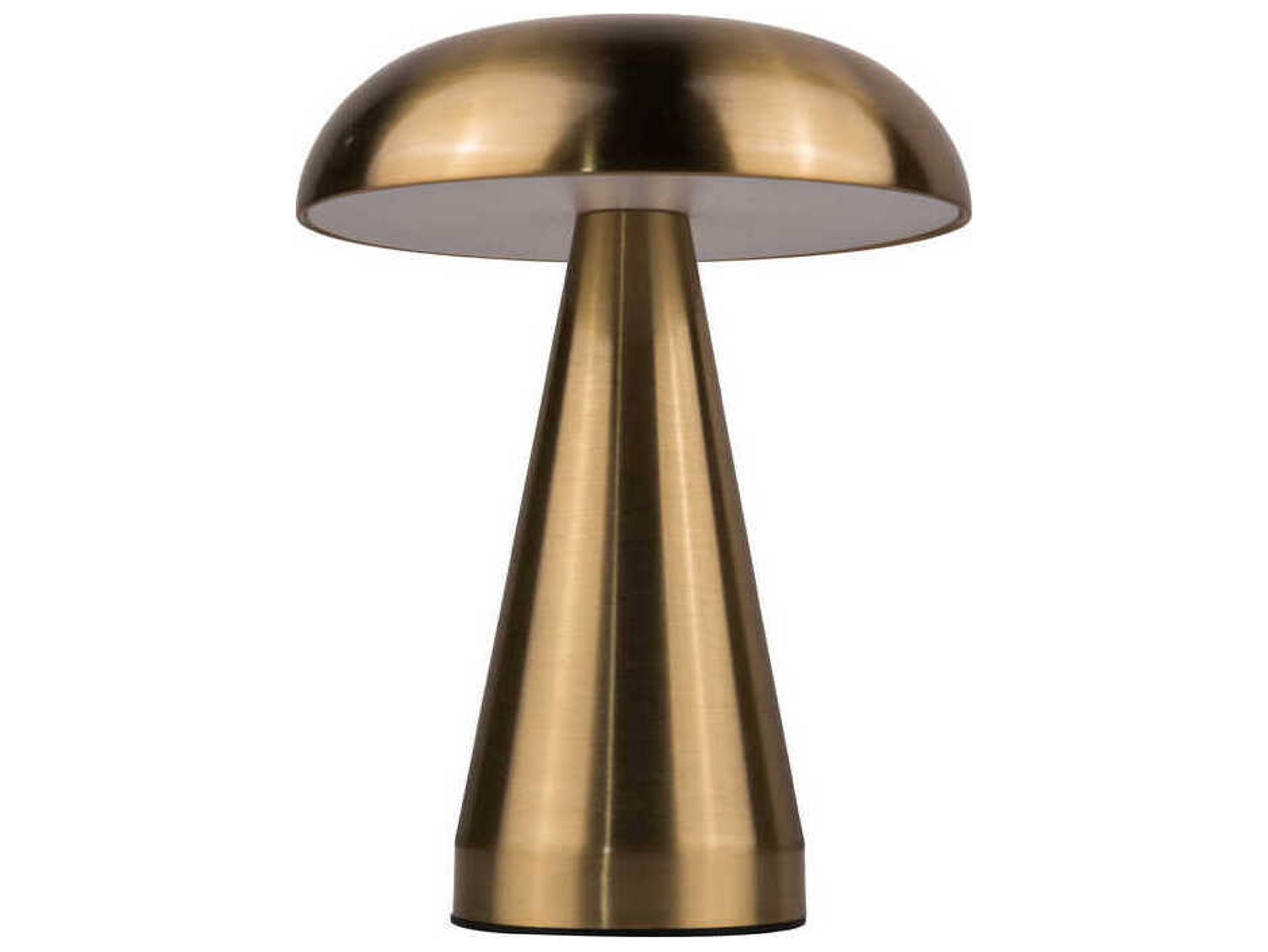 Craftmade Marta Brass Frost Polystyrene Table Lamp