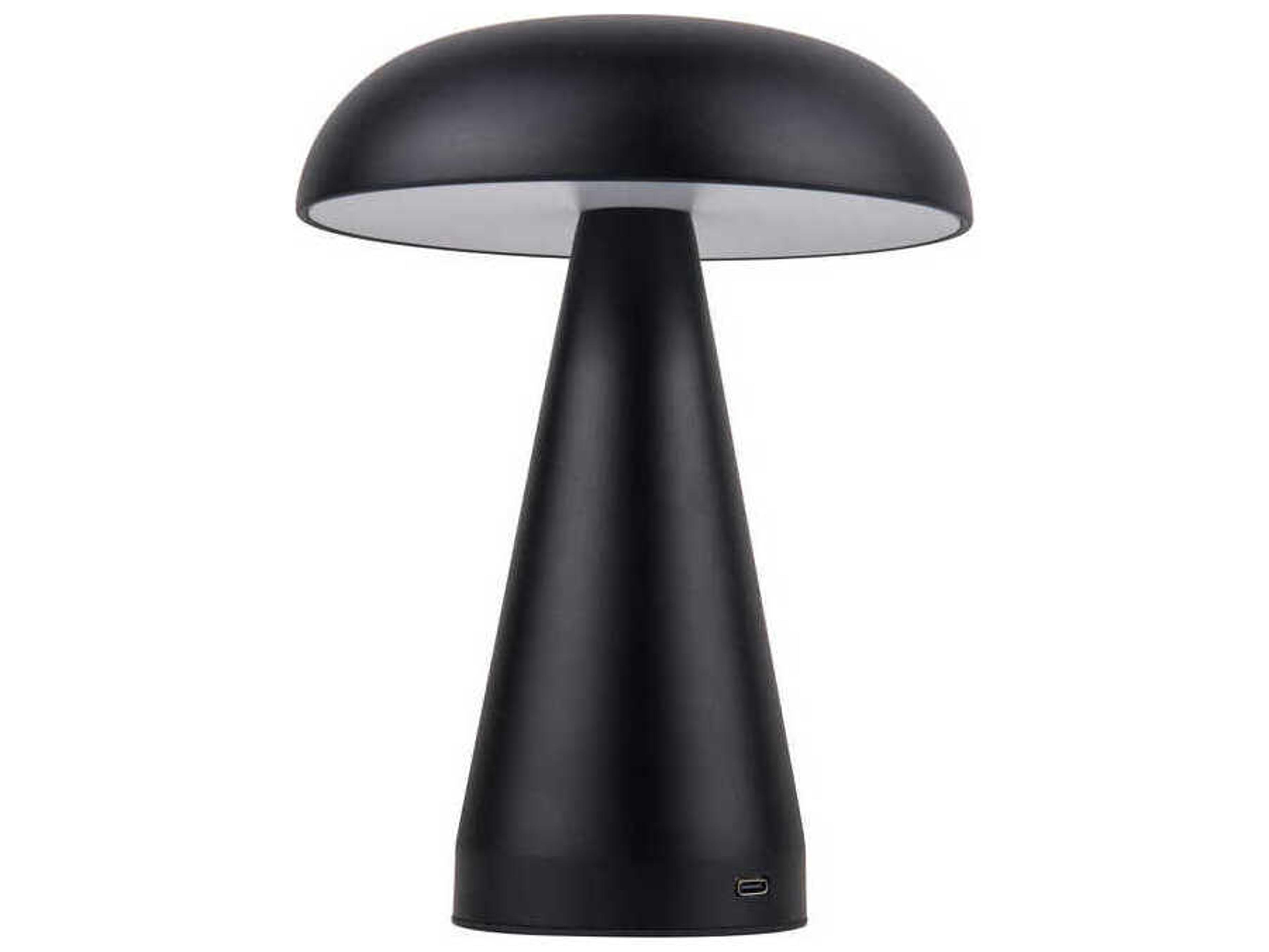 Craftmade Marta Flat Black Frost Polystyrene Table Lamp