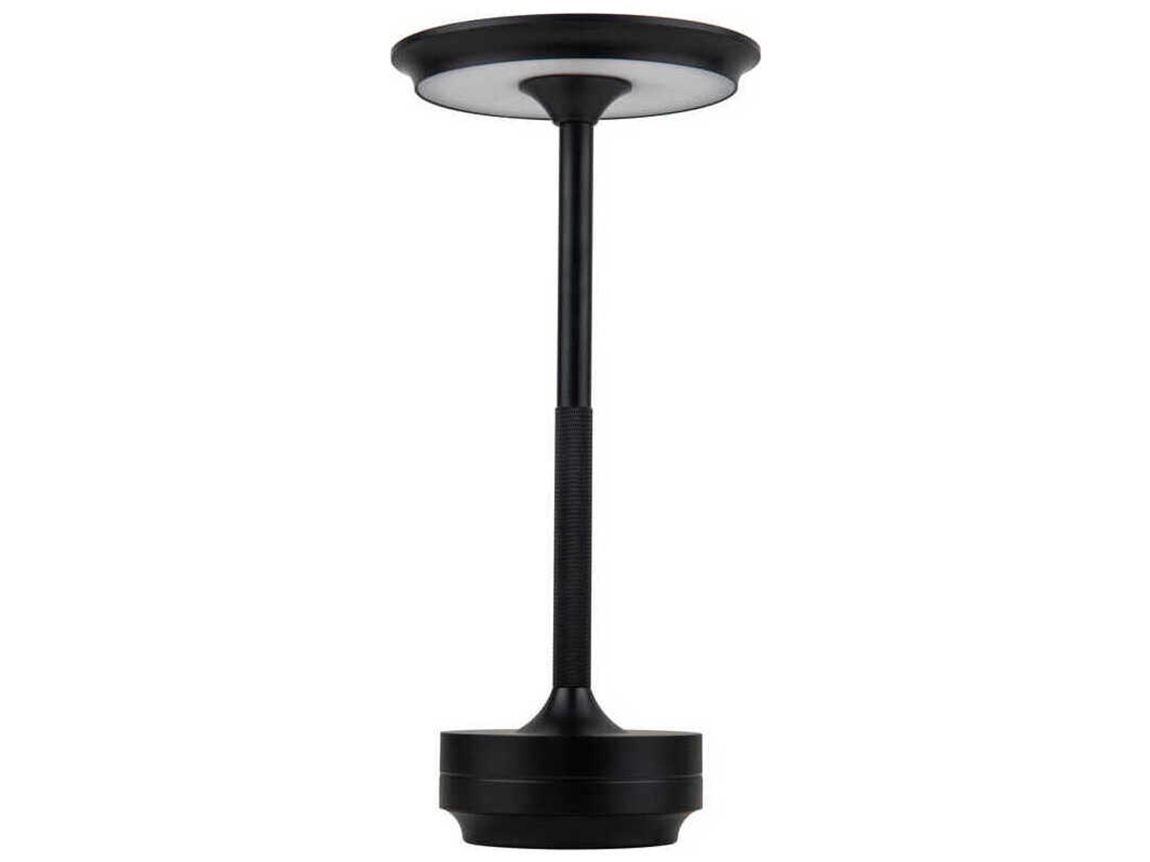 Craftmade Rikki Flat Black Frost Polystyrene Table Lamp