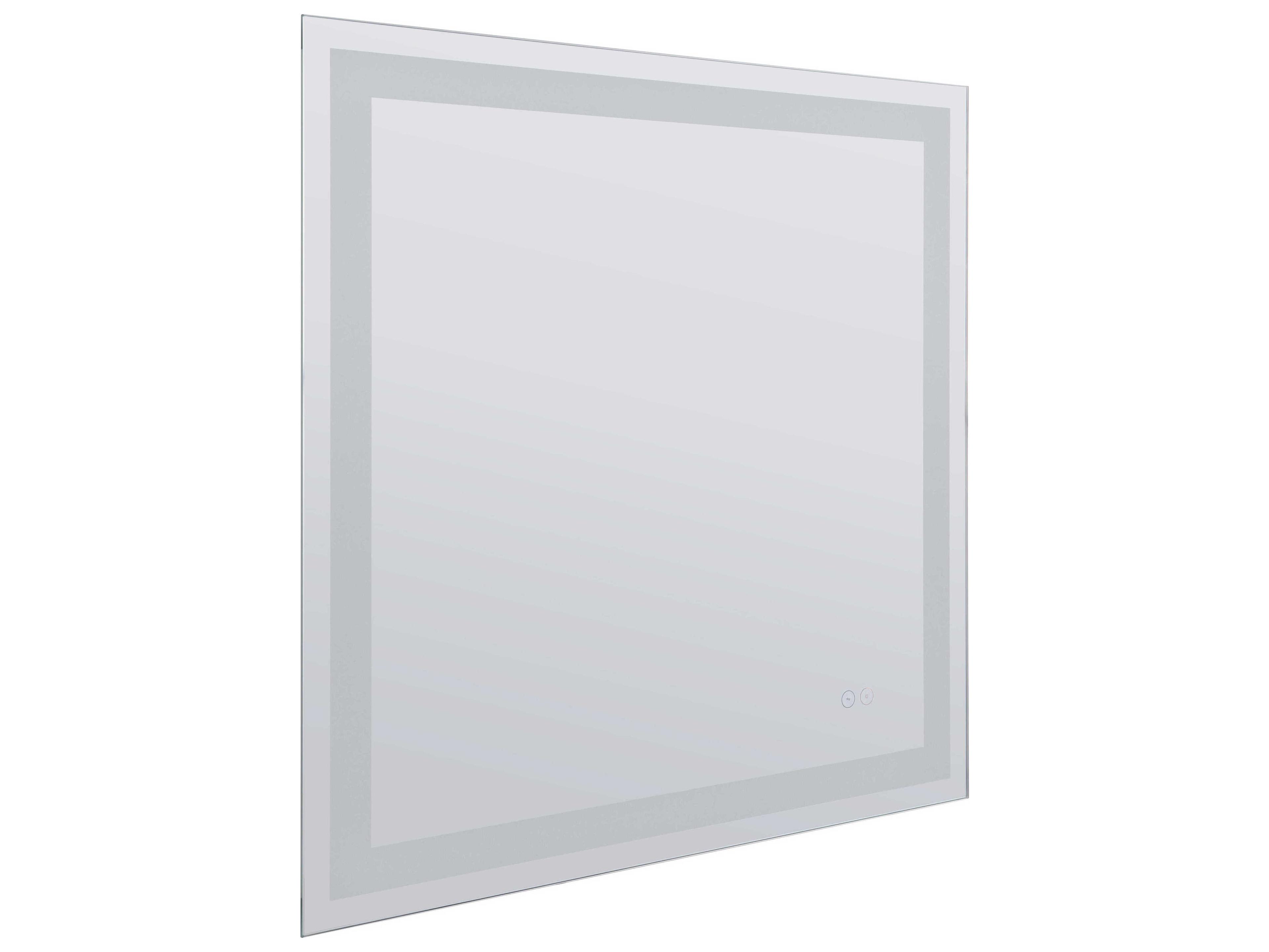 Craftmade White Square LED Wall Mirror