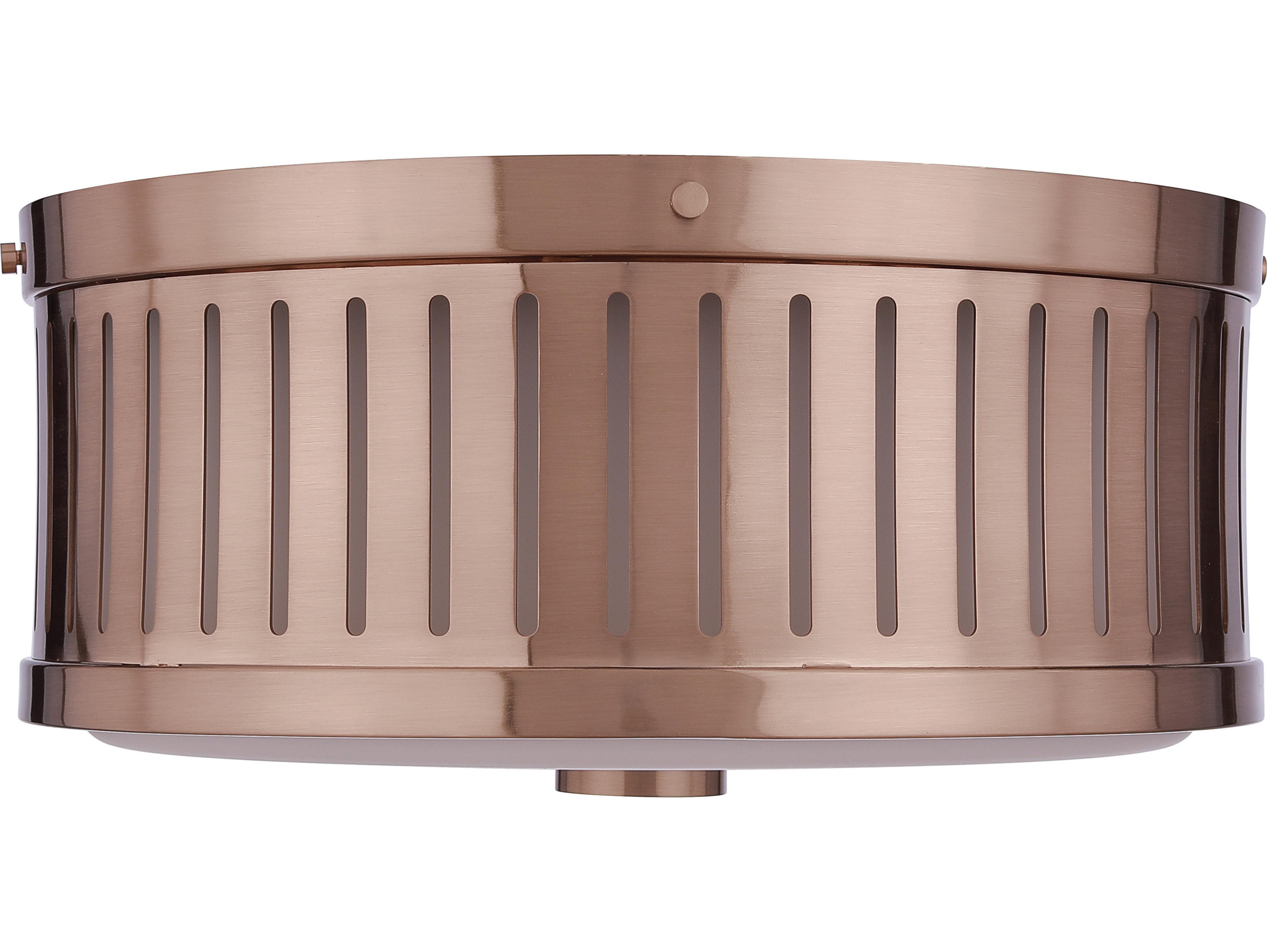 Craftmade Livingston 3-Light Satin Brass Round Flush Mount