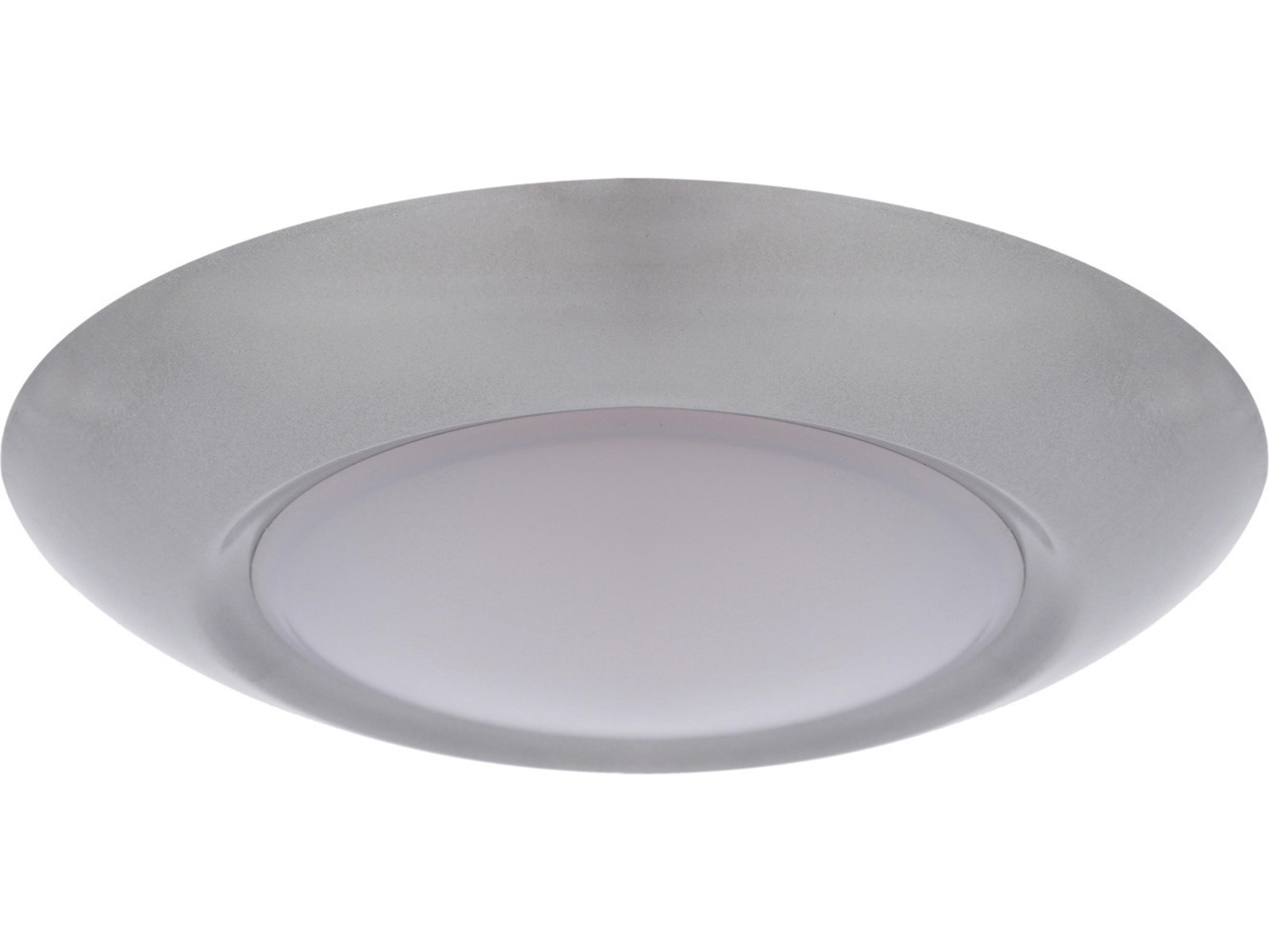 Craftmade 1-Light Brushed Satin Nickel Round Flush Mount