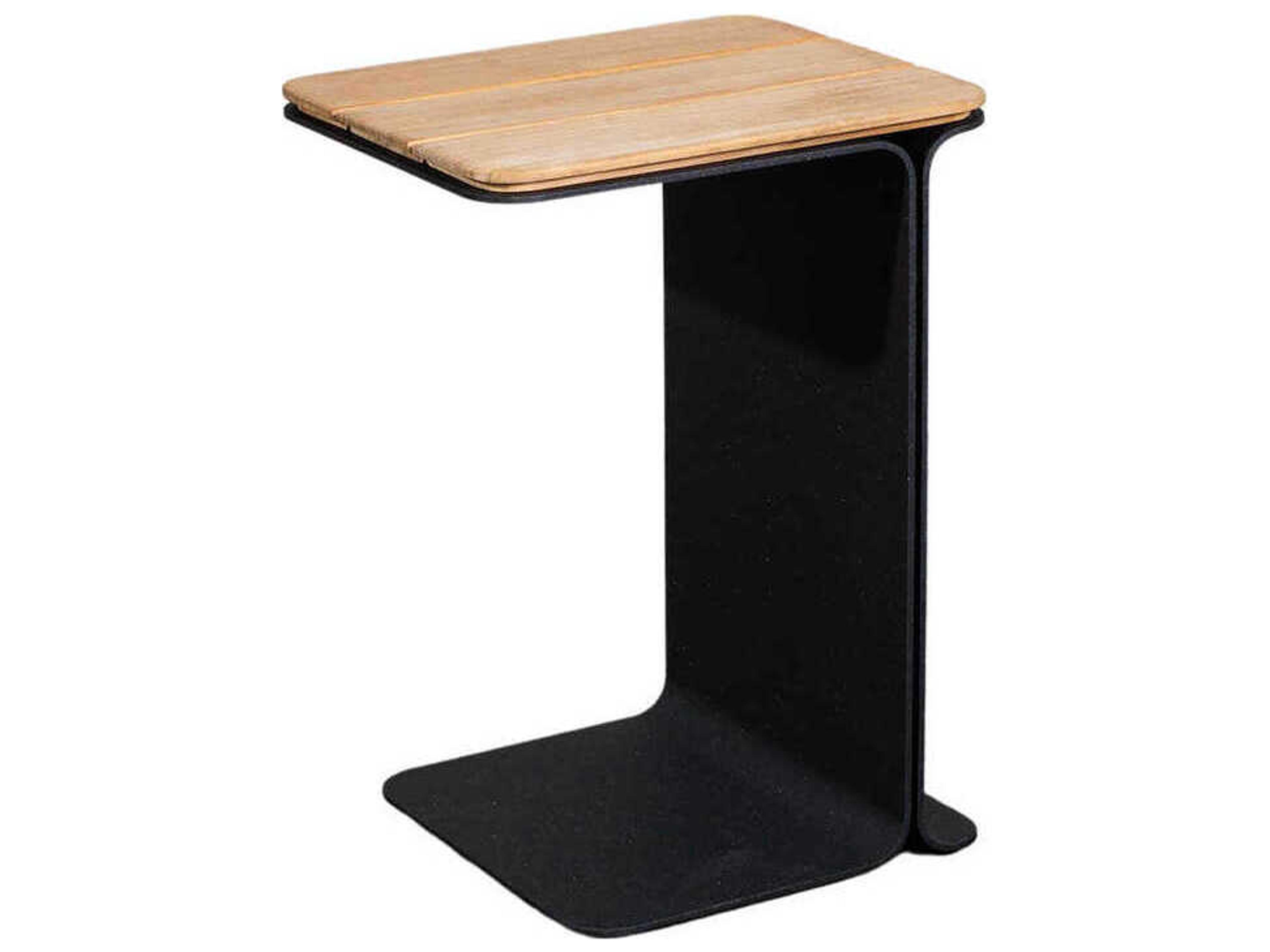 Cane Line Mega Rectangular Wood Lava Grey End Table